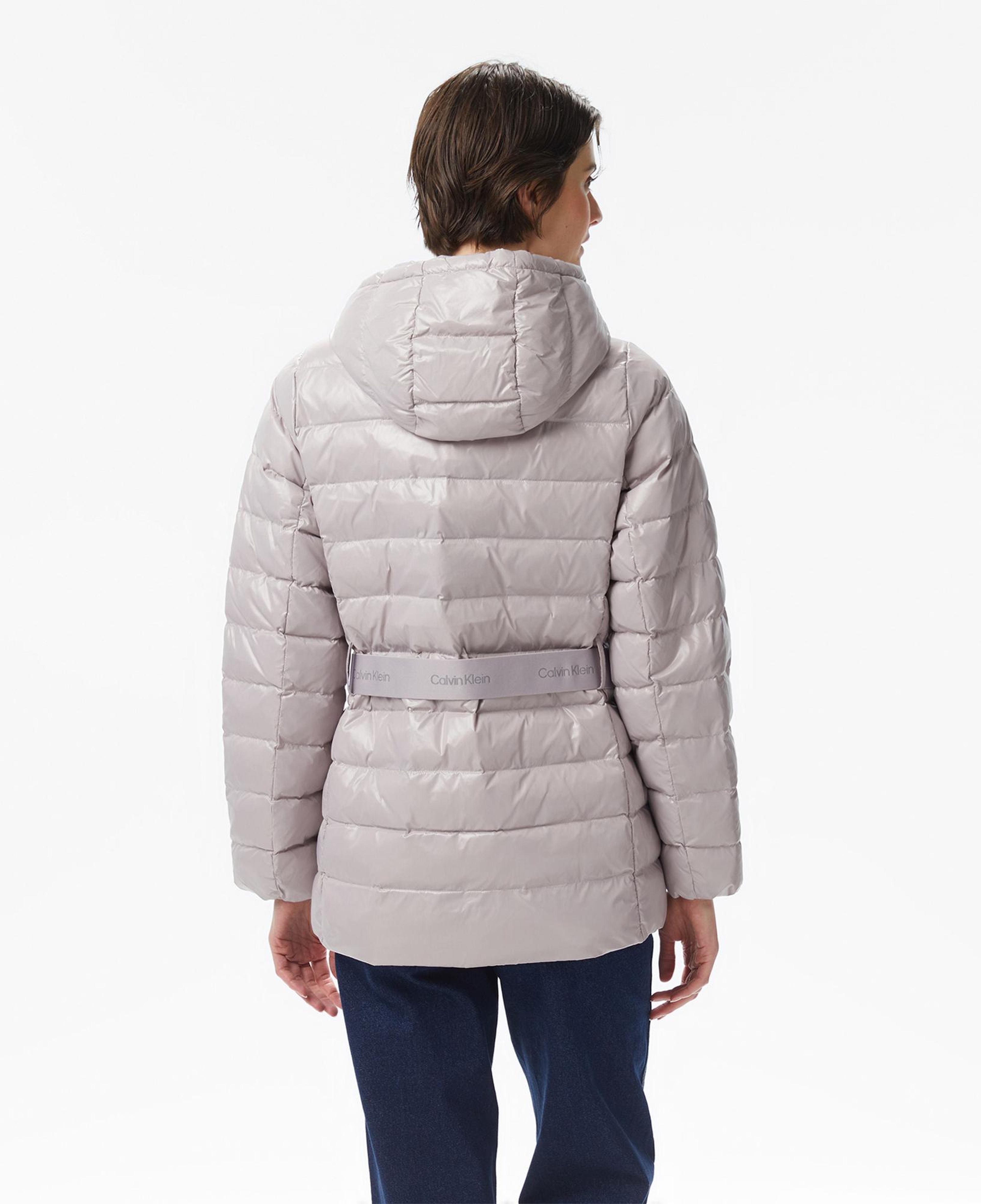 Calvin Klein Belted Lightweight Puffer Kadın Gri Mont