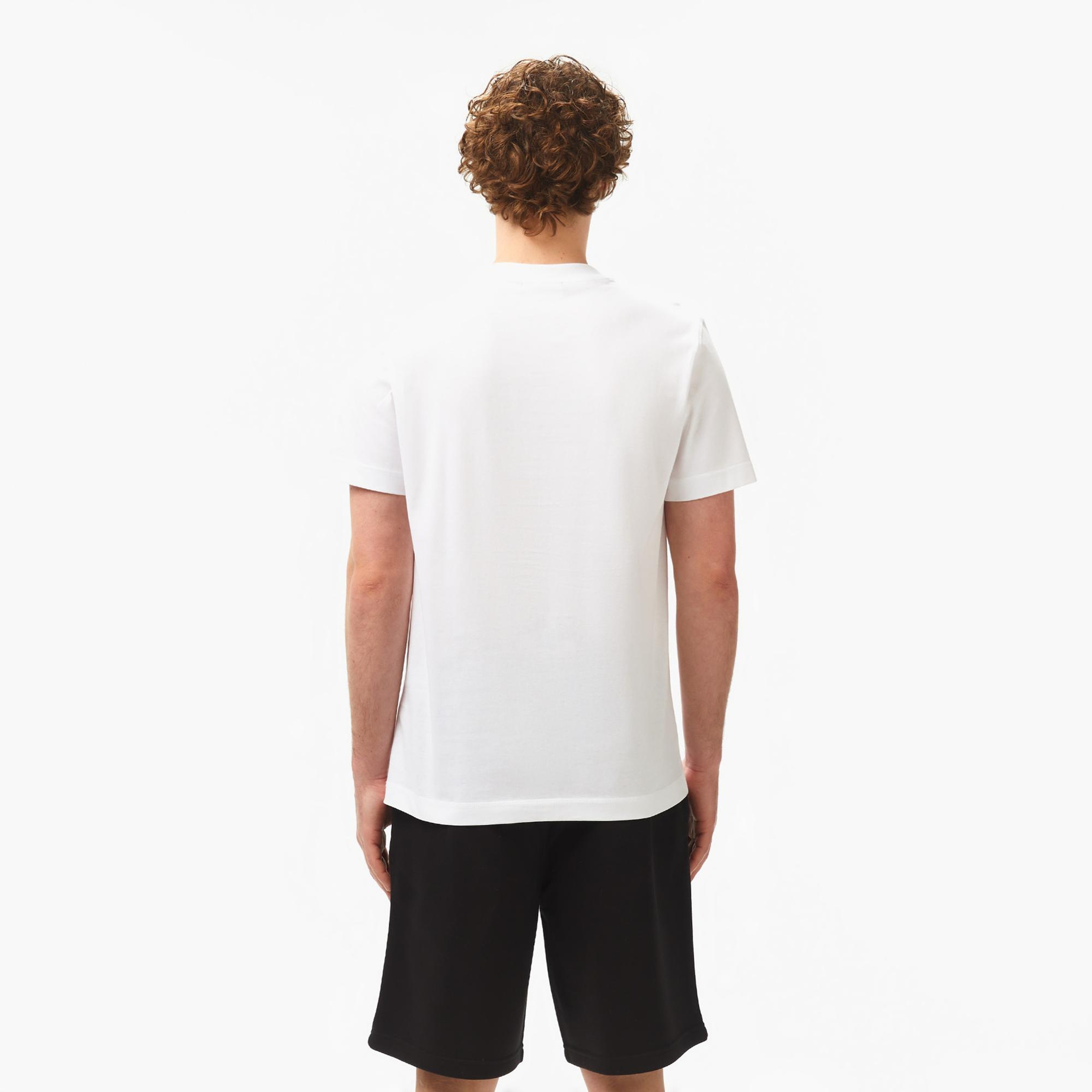 Calvin Klein Woven Label Regular Erkek Beyaz T-Shirt