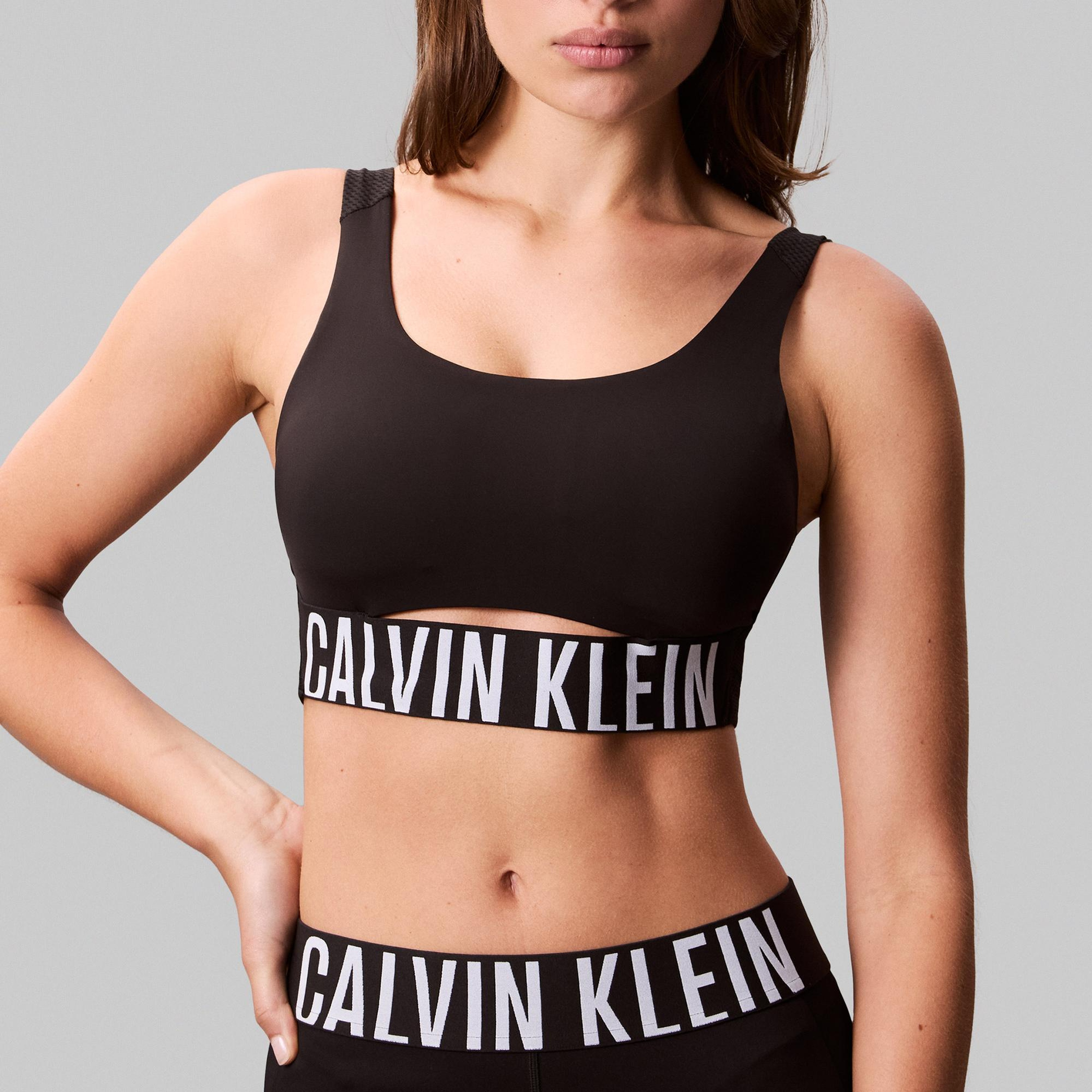 Calvin Klein İntense Power Medium Mesh Kadın Siyah Bra