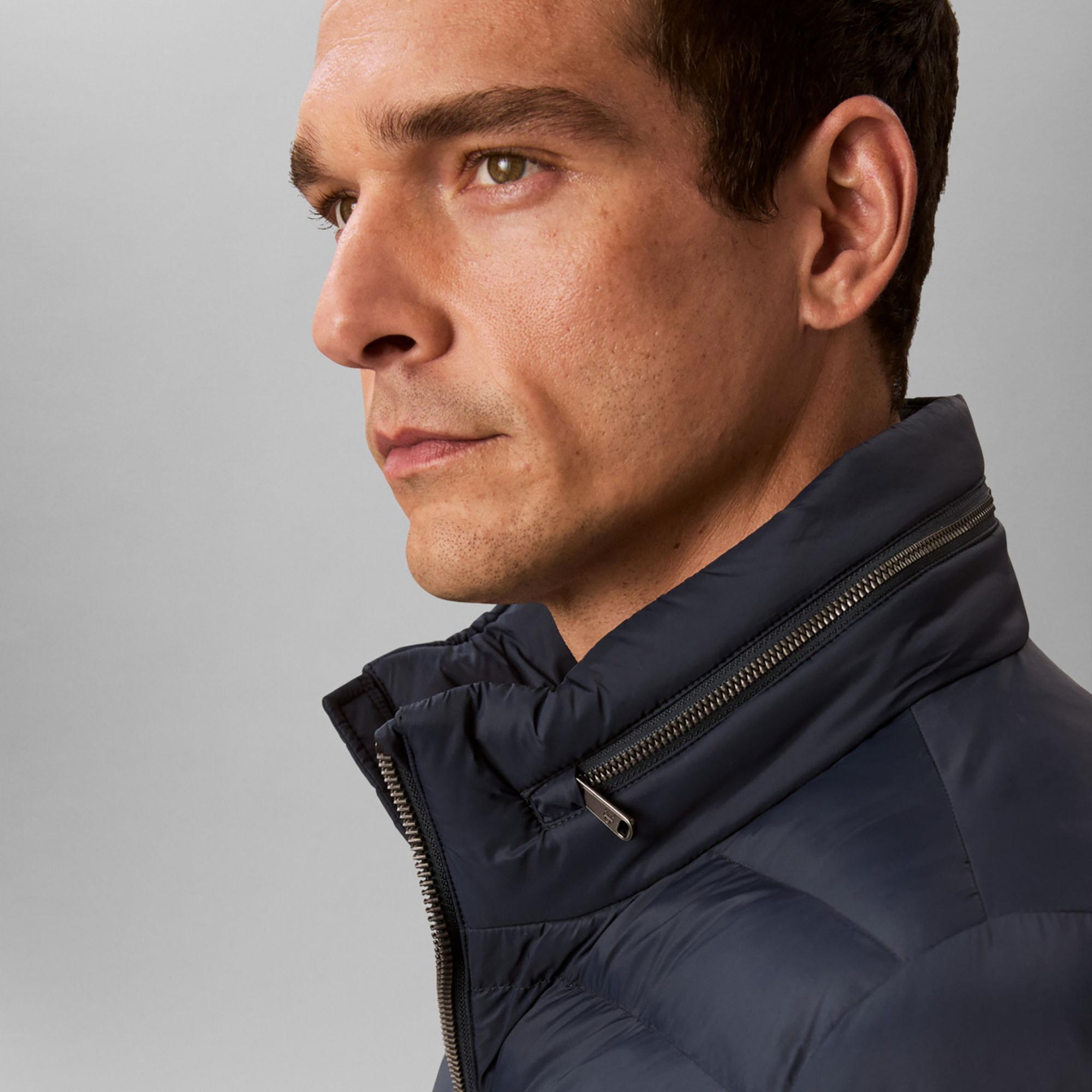 Calvin Klein Nylon Hooded Puffer Erkek Lacivert Mont