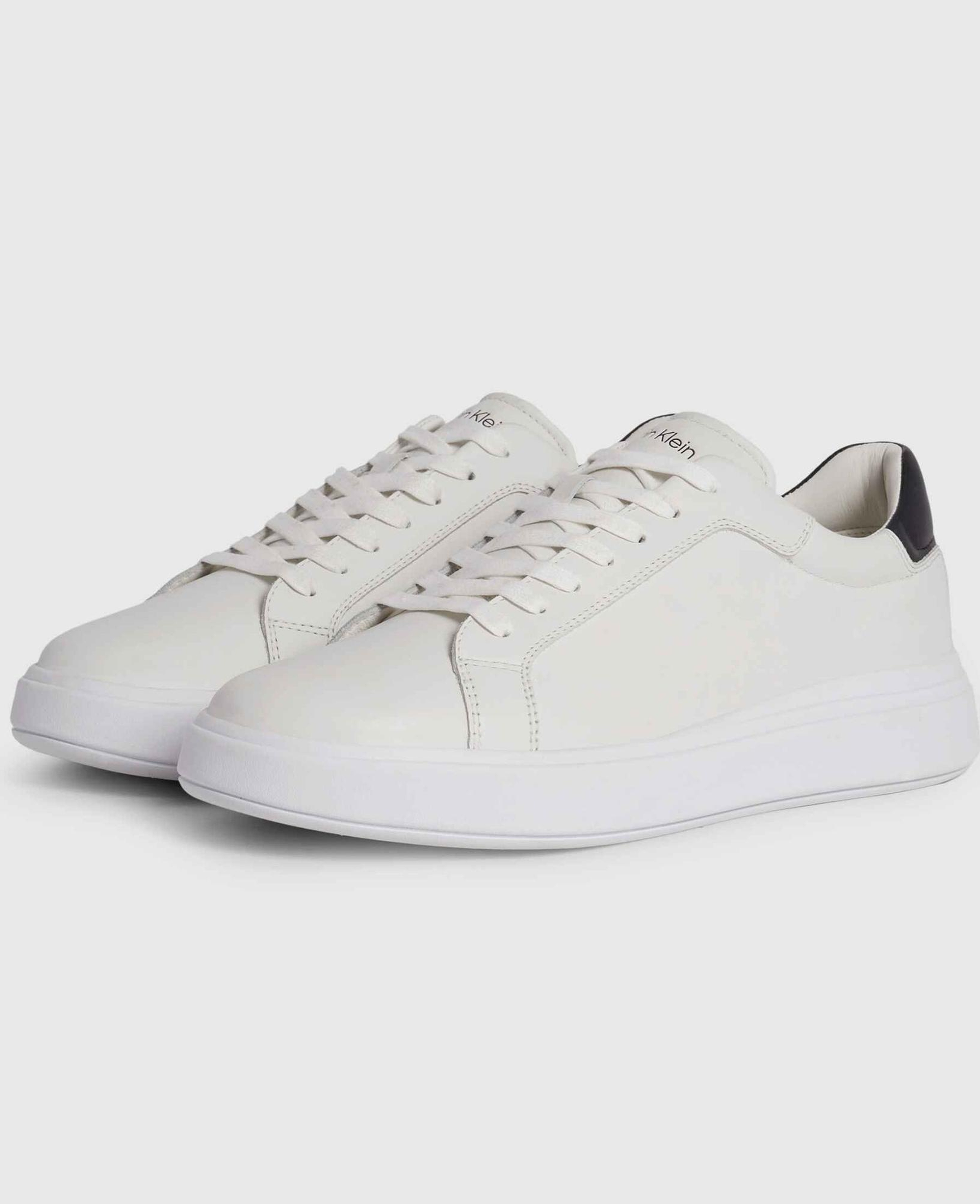 Calvin Klein Low Top Deri Erkek Beyaz Sneaker
