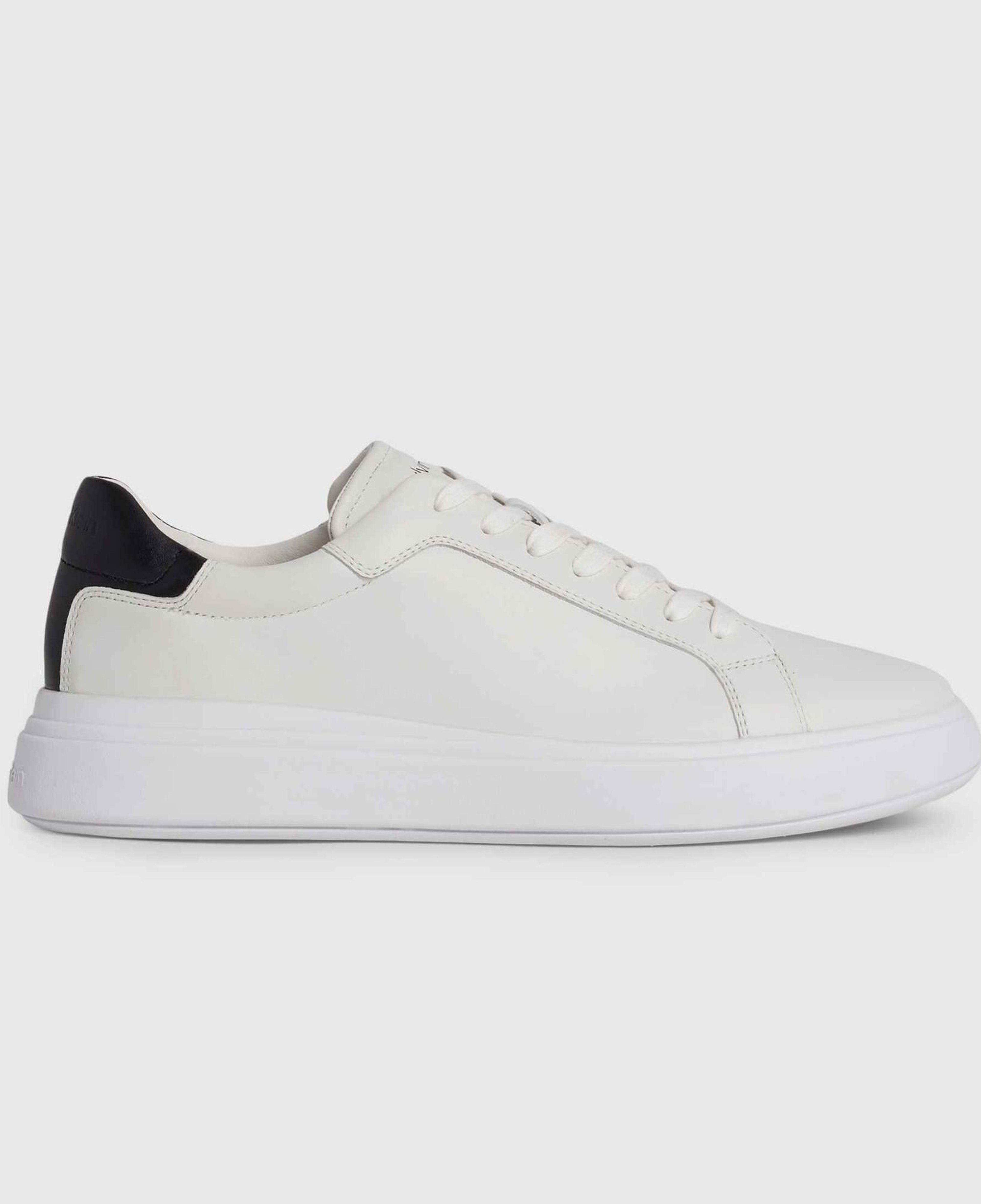 Calvin Klein Low Top Deri Erkek Beyaz Sneaker
