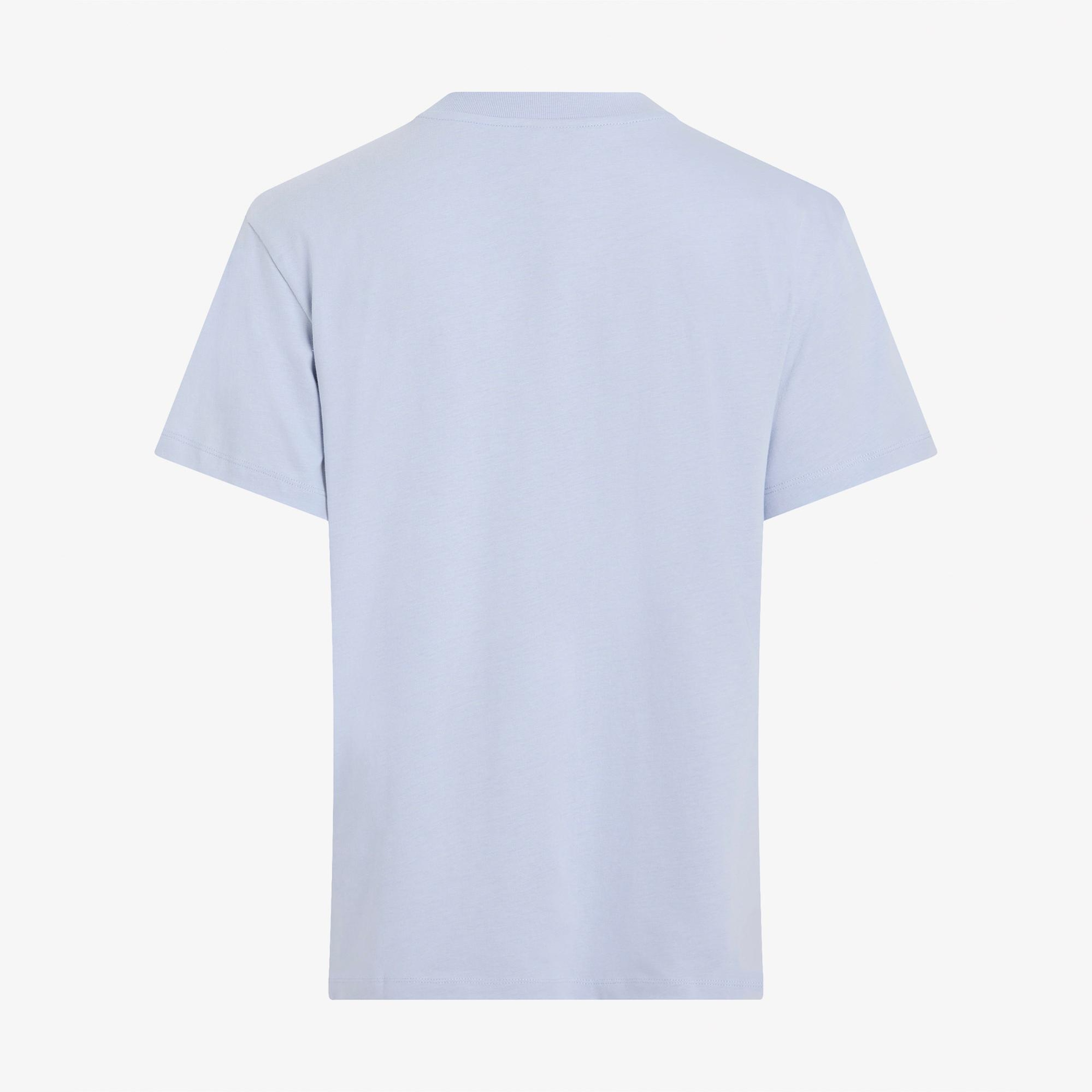 Calvin Klein Hero Logo Regular Kadın Mavi T-Shirt