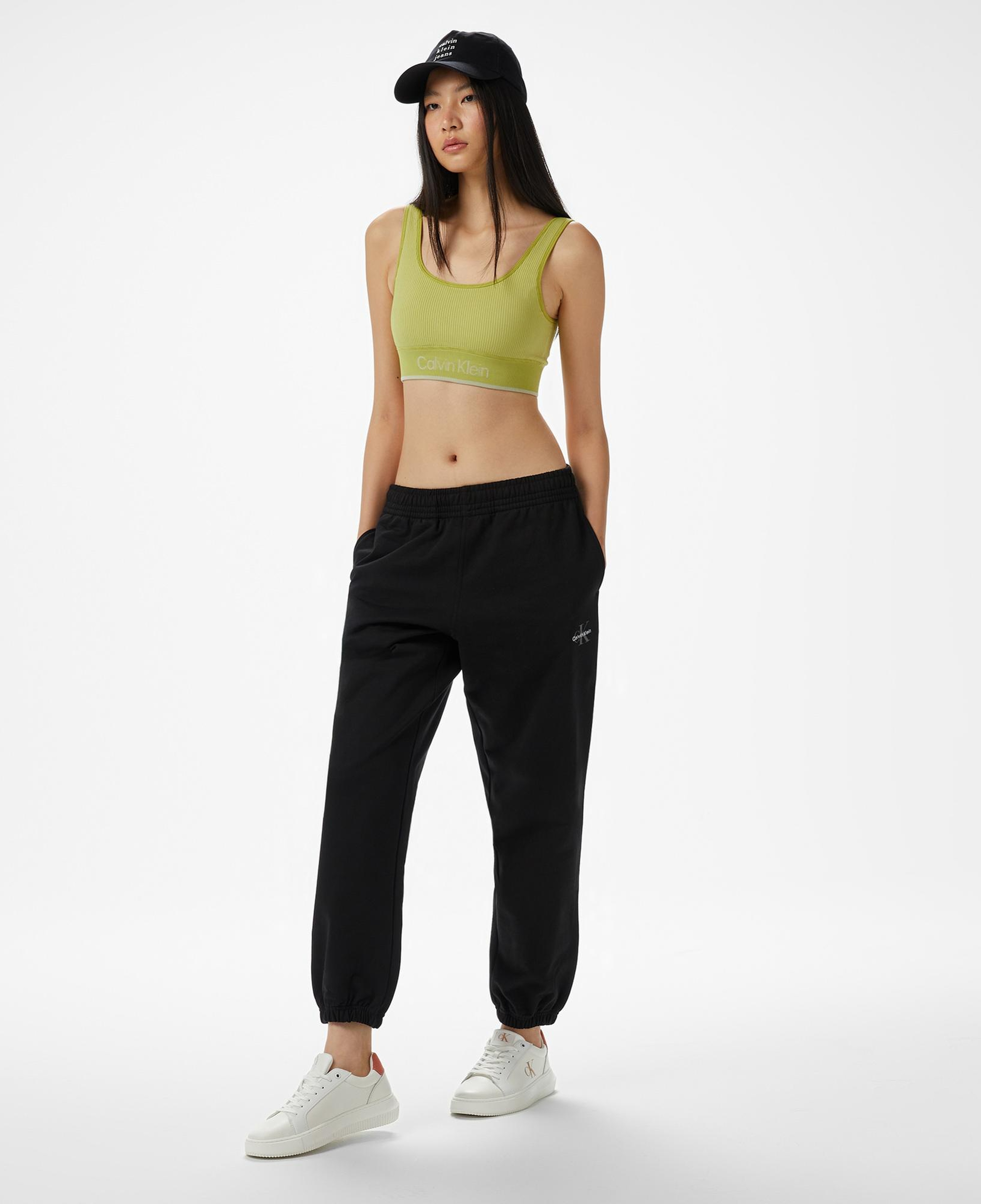 Calvin Klein Monologo French Terry Jogger Kadın Siyah Eşofman Altı