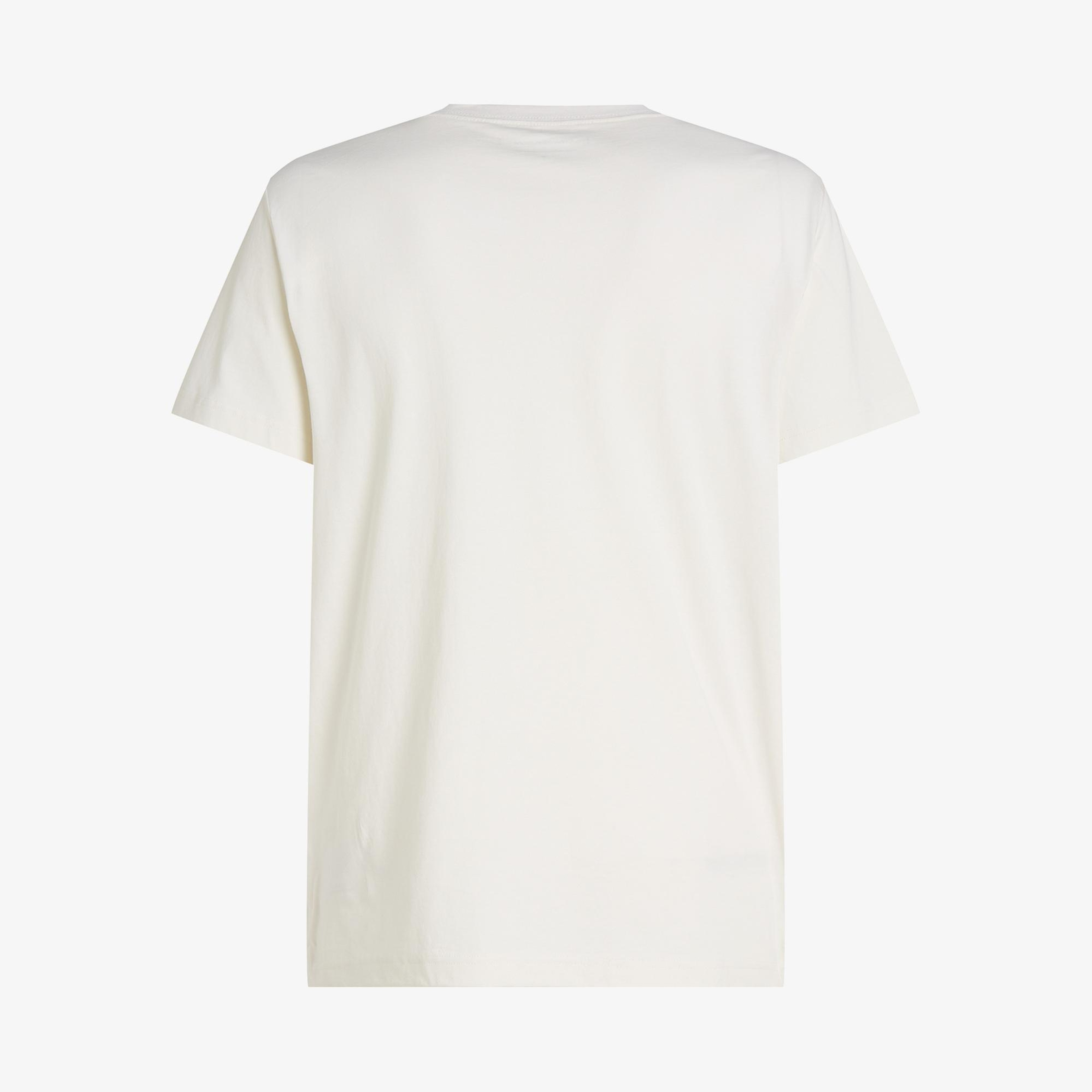 Calvin Klein Label Print Erkek Beyaz T-Shirt