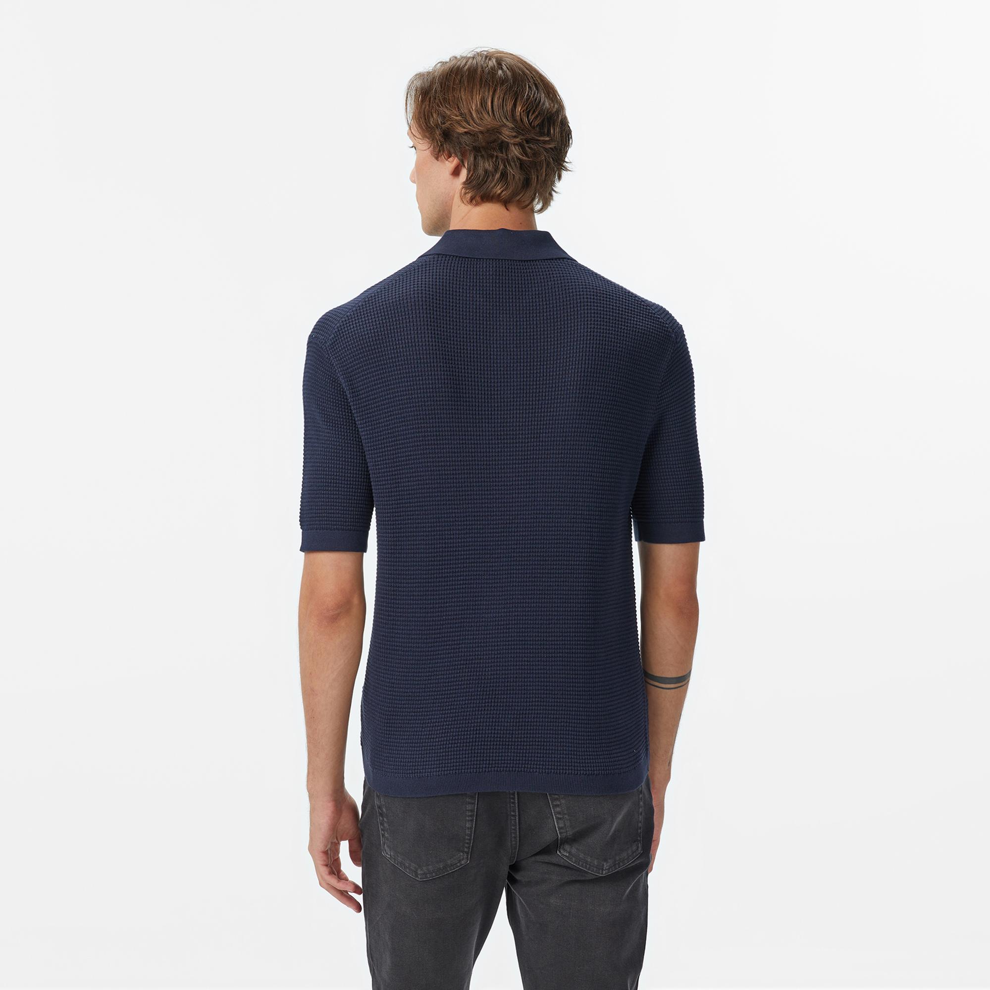 Calvin Klein Cotton Erkek Lacivert Triko