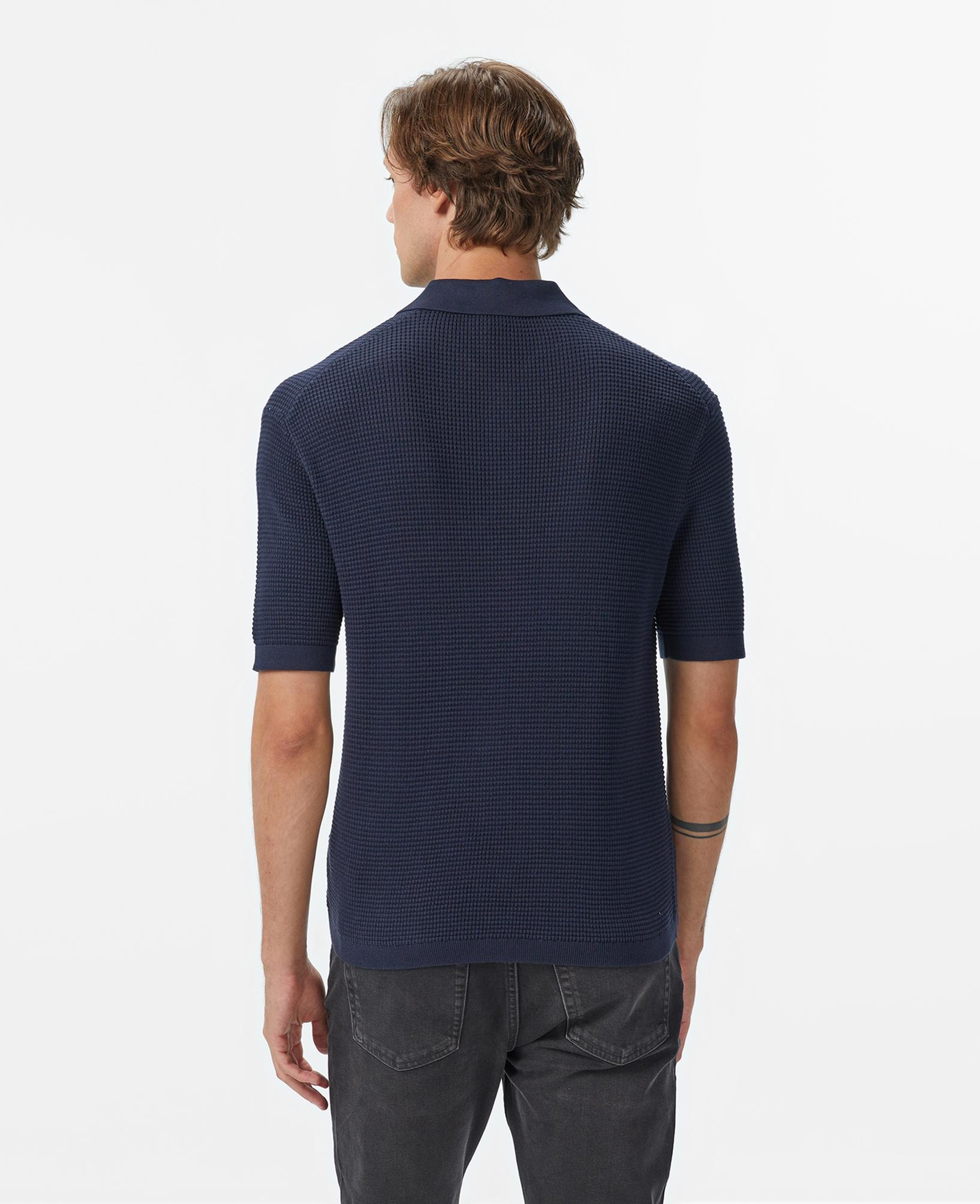 Calvin Klein Cotton Erkek Lacivert Triko