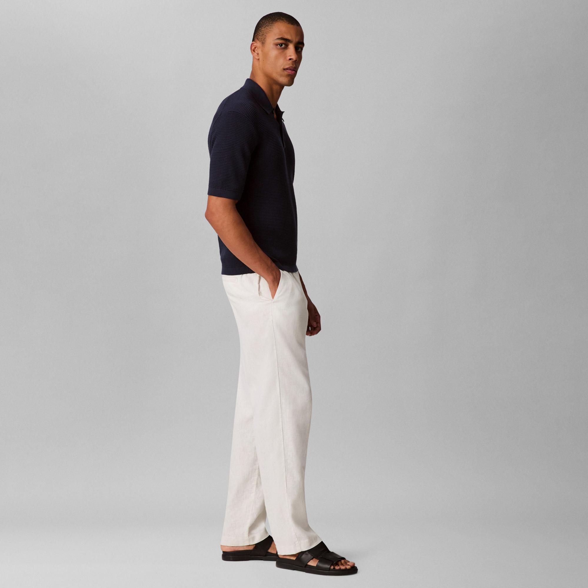 Calvin Klein Cotton Erkek Lacivert Triko