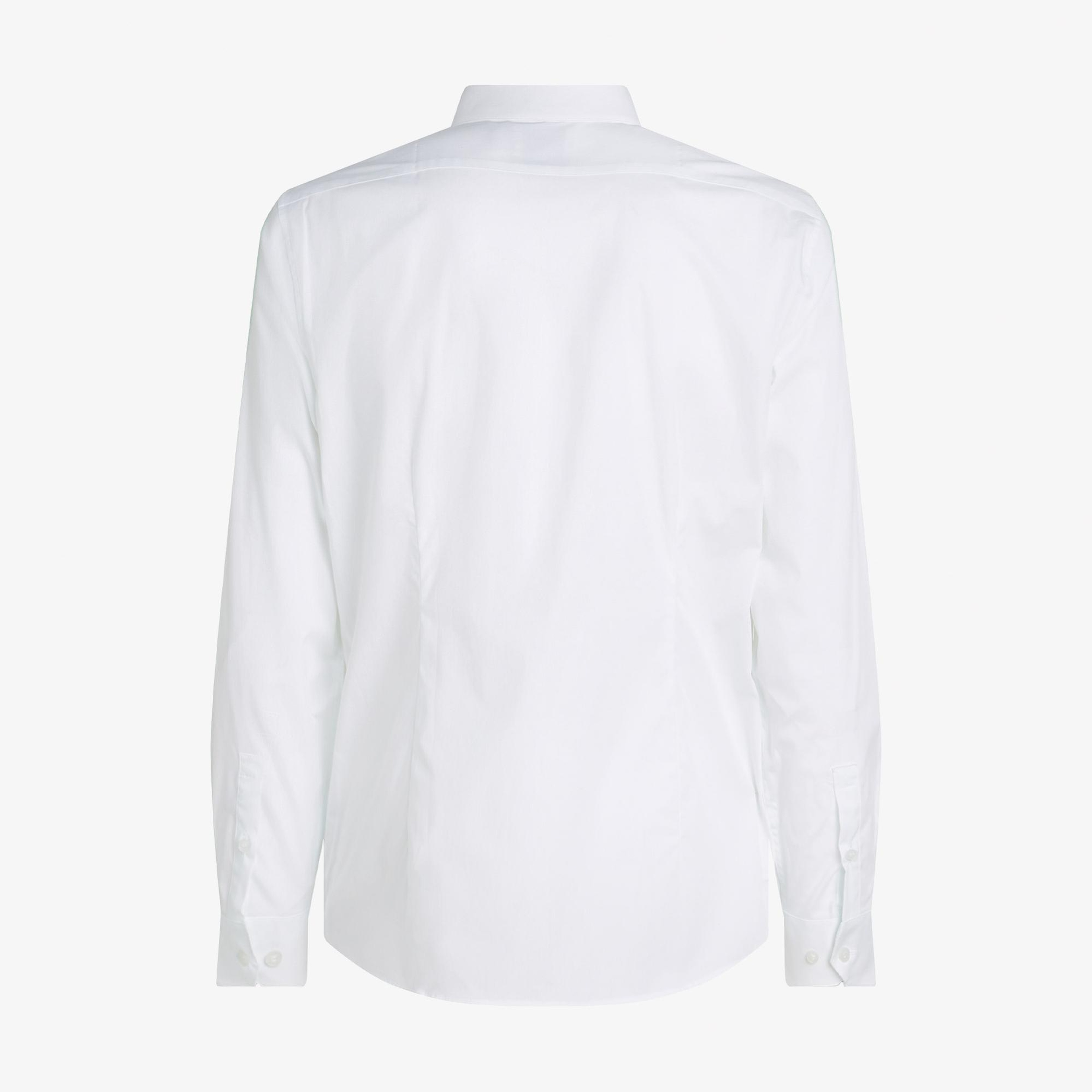 Calvin Klein Poplin Stretch Regular Erkek Beyaz Gömlek