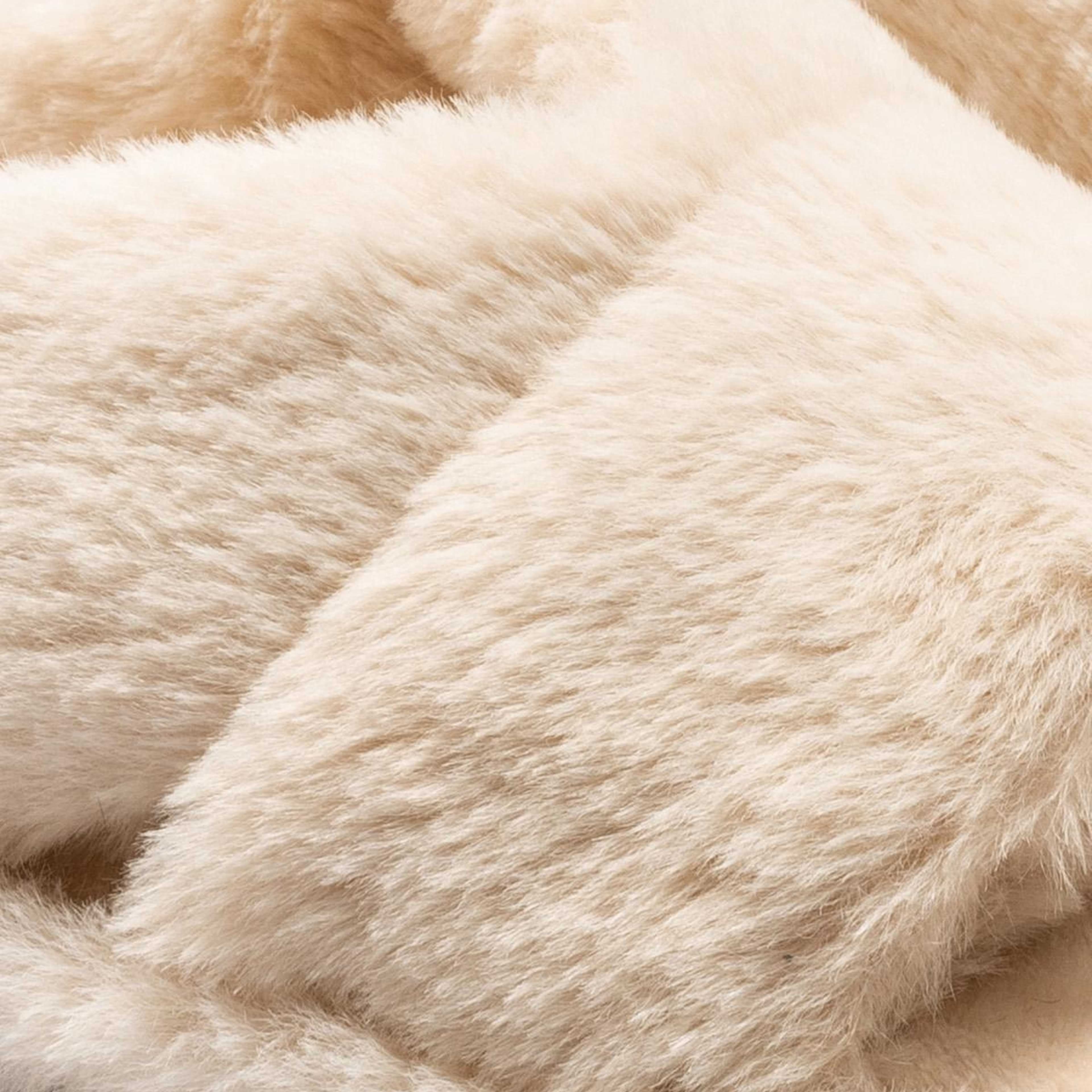 Moli Peluş Kadın Ev Terliği Bej 36/41