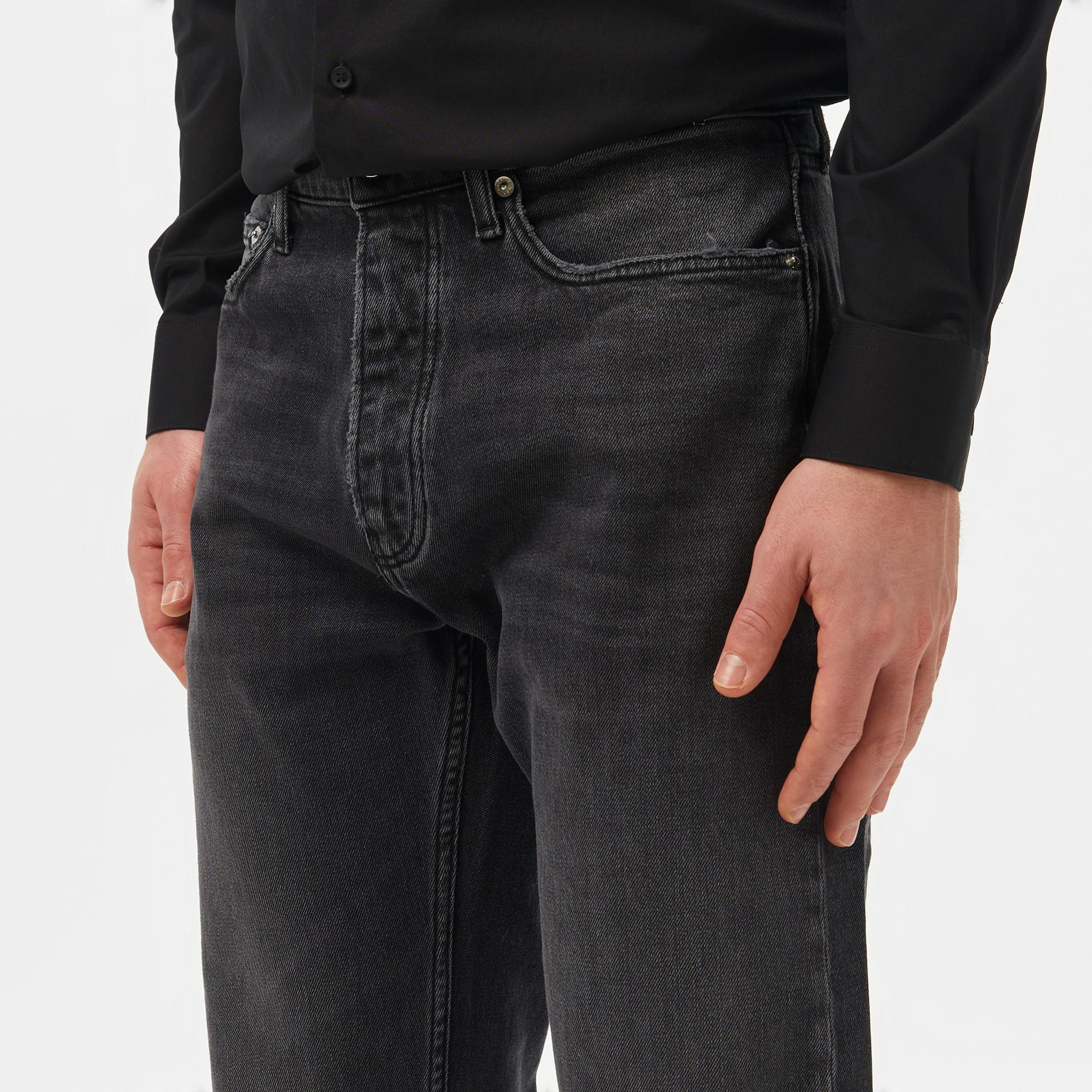 Calvin Klein Standard Straight Erkek Siyah Jean