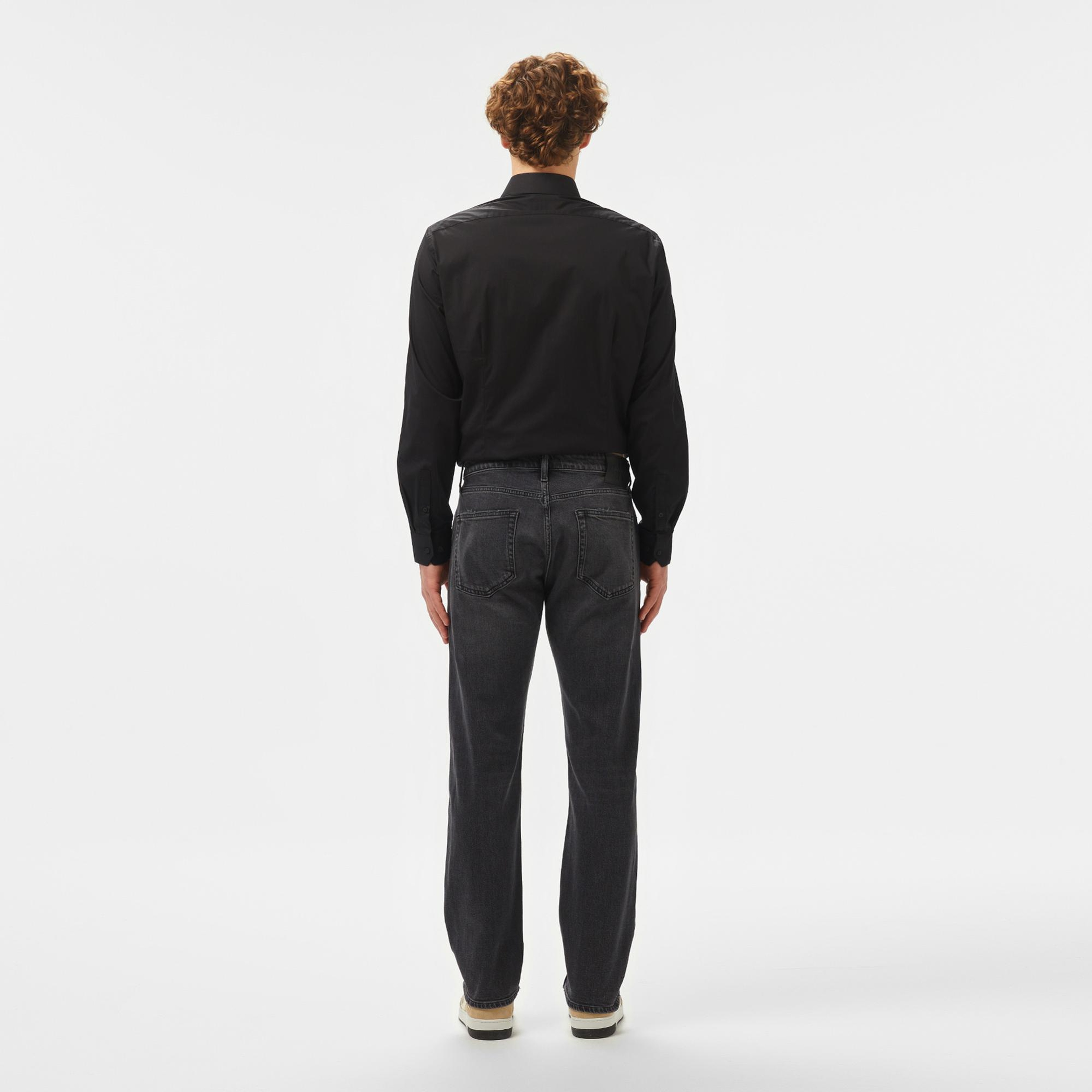 Calvin Klein Standard Straight Erkek Siyah Jean