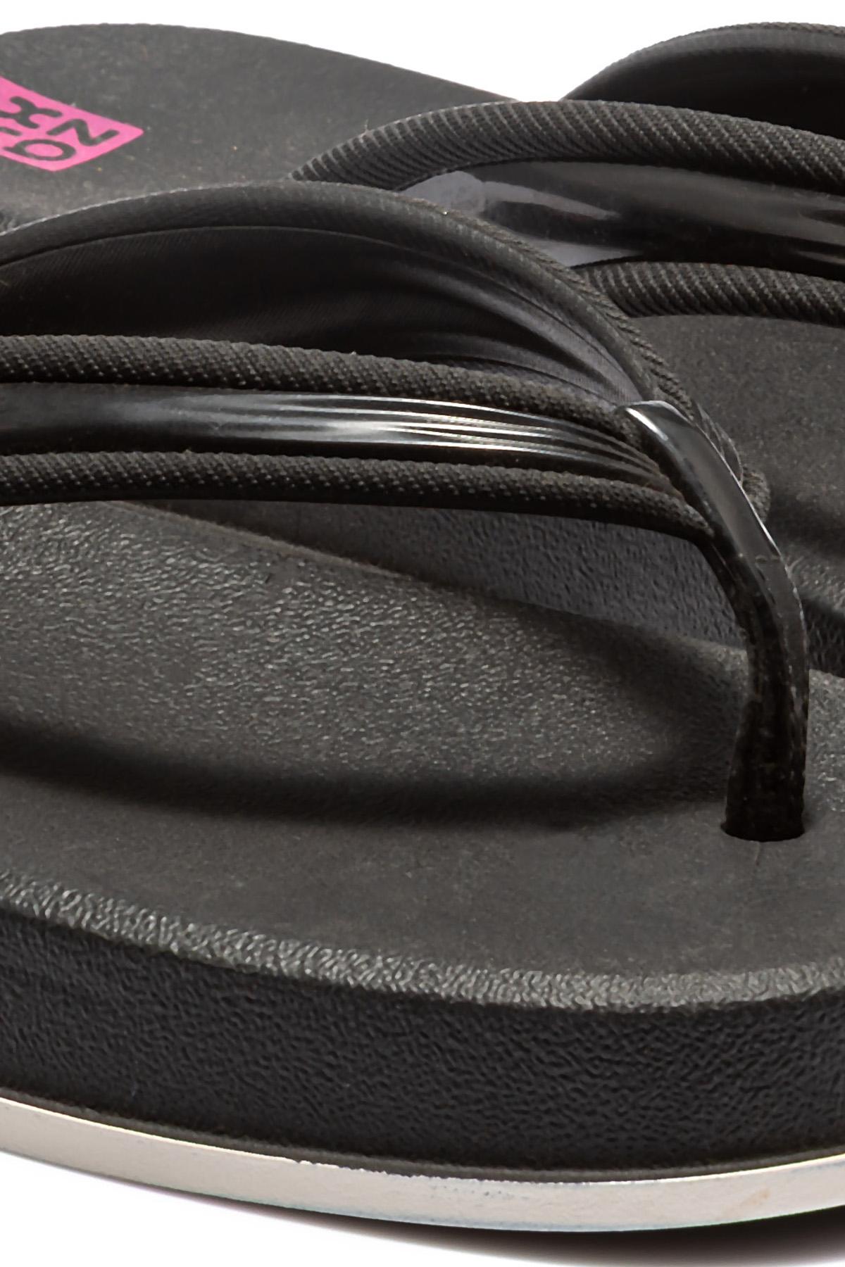 Atemporal Flatform Kadın Parmak Arası Terlik Siyah 35/42