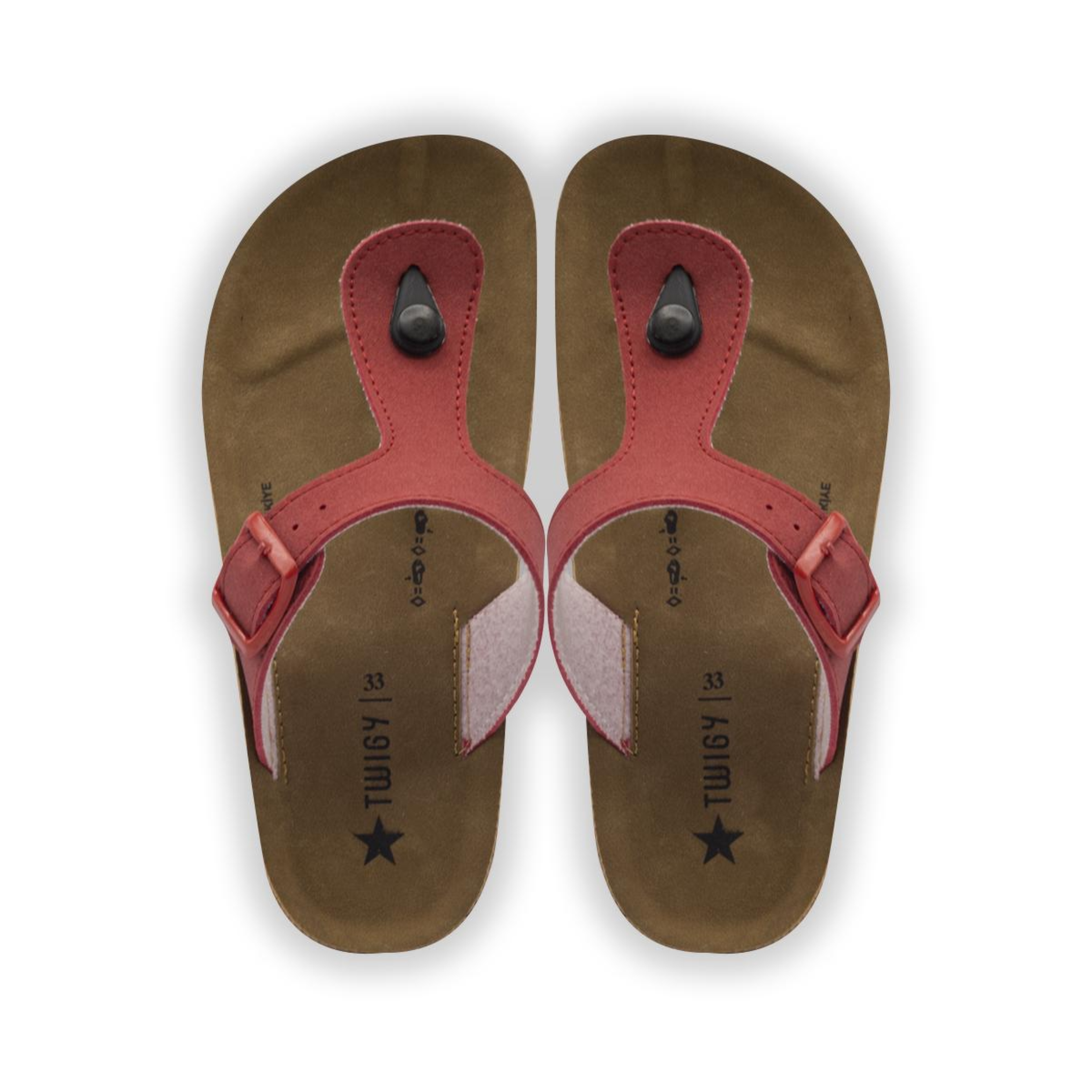 Aris Çocuk Parmak Arası Terlik Kırmızı 30/35