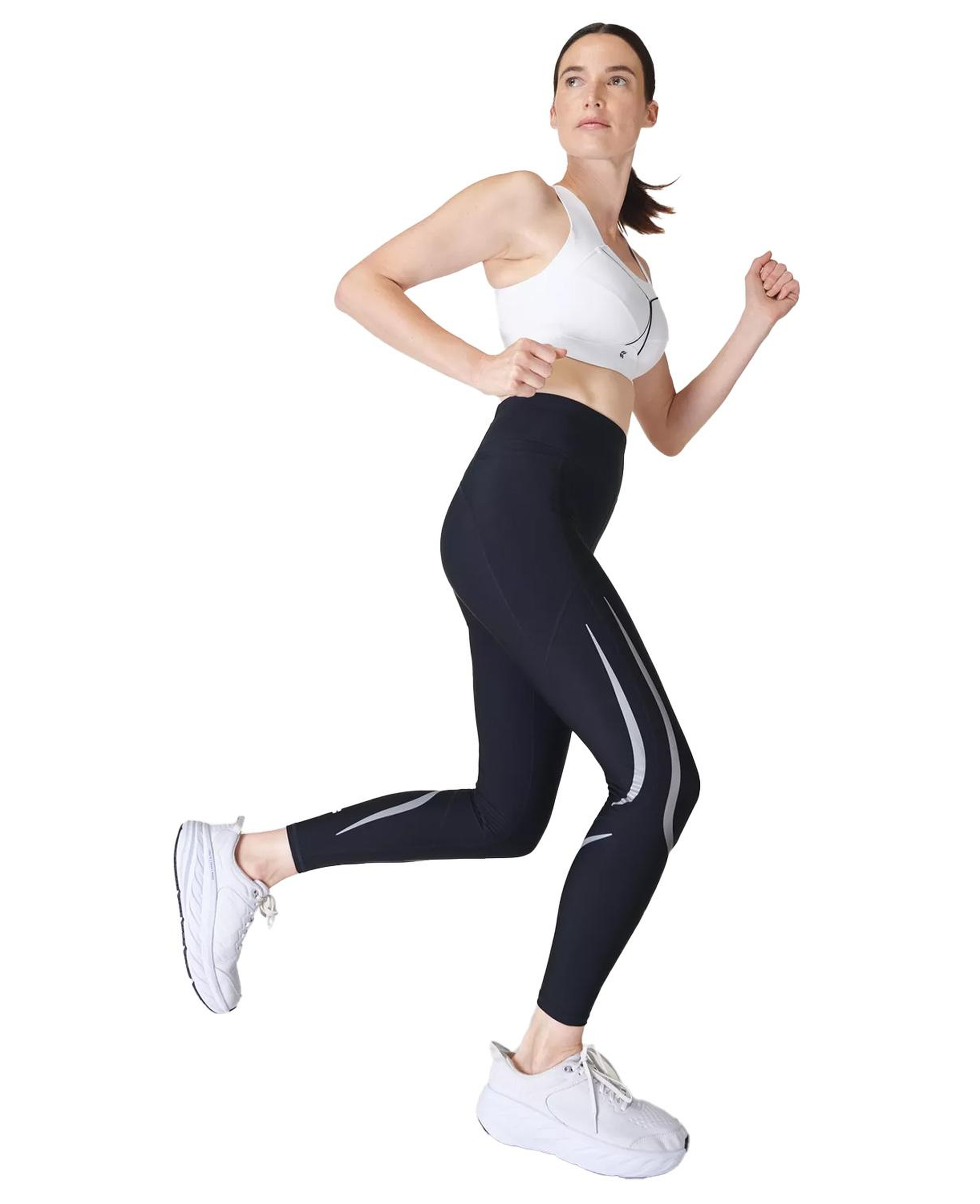 Sweaty Betty Zero Gravity 7/8 Illuminate Ru Kadın Siyah Koşu Taytı