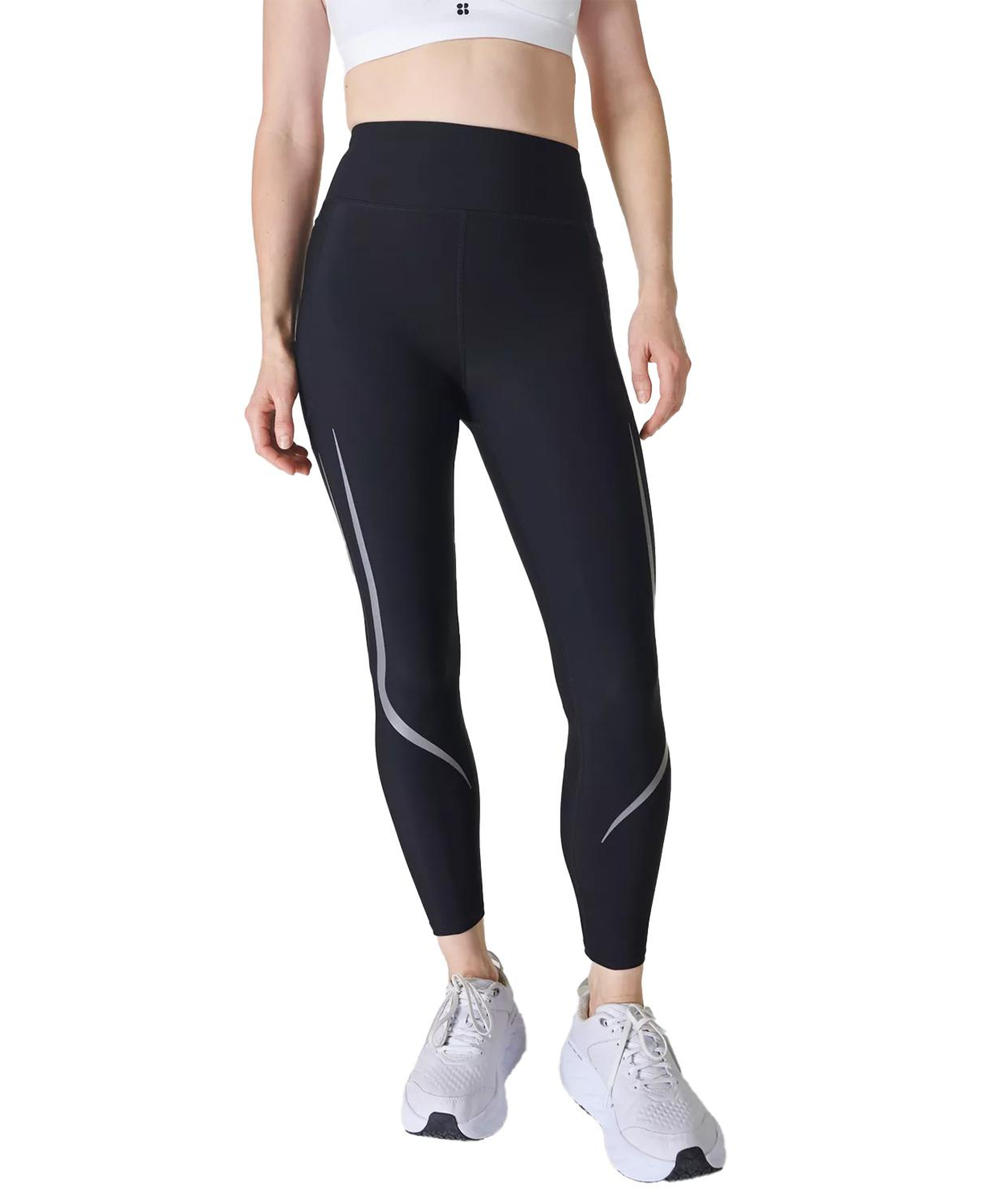 Sweaty Betty Zero Gravity 7/8 Illuminate Ru Kadın Siyah Koşu Taytı