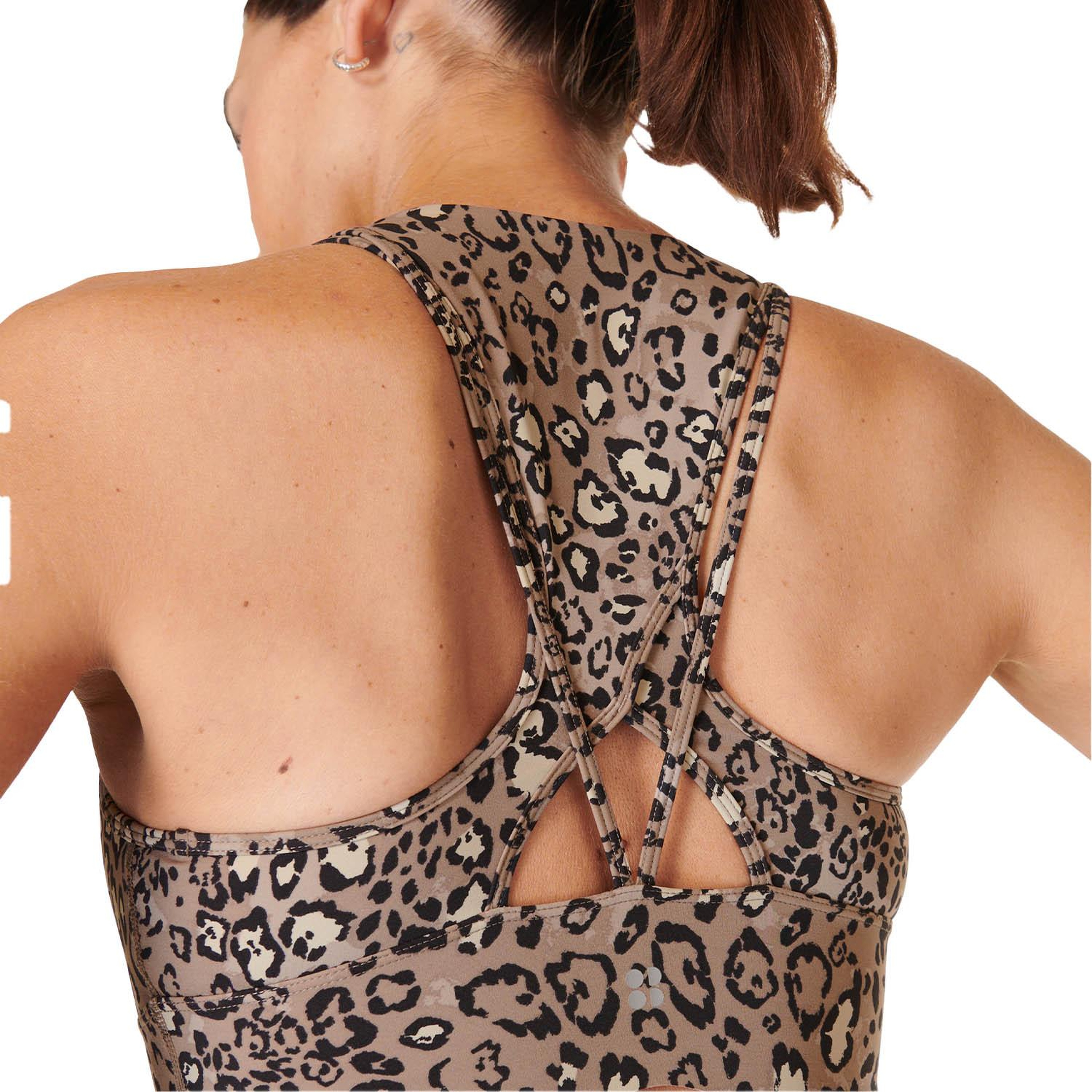 Sweaty Betty Power Contour Plunge Kadın Kahverengi Fitness Bra