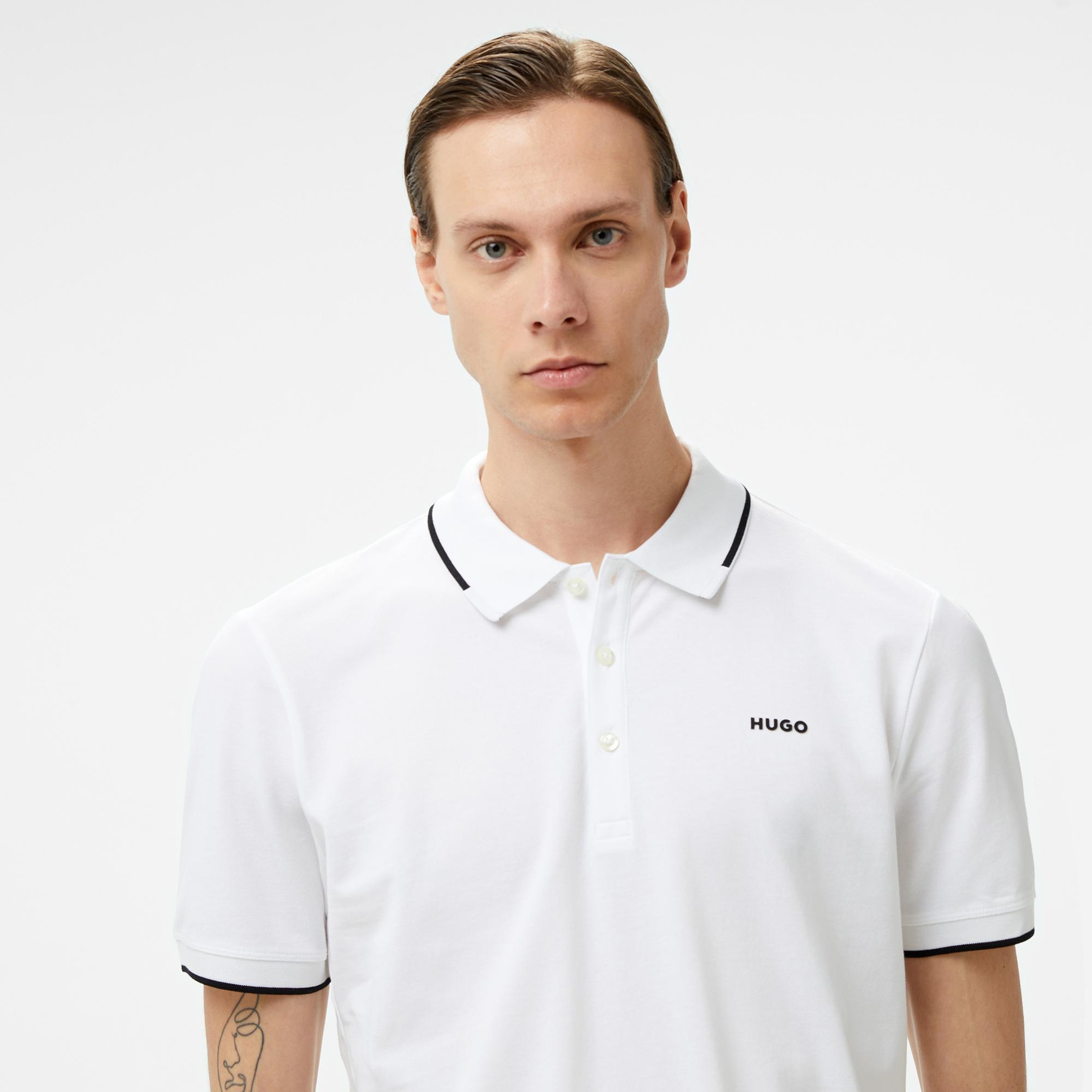 Hugo Dinoso 222 Erkek Beyaz Polo