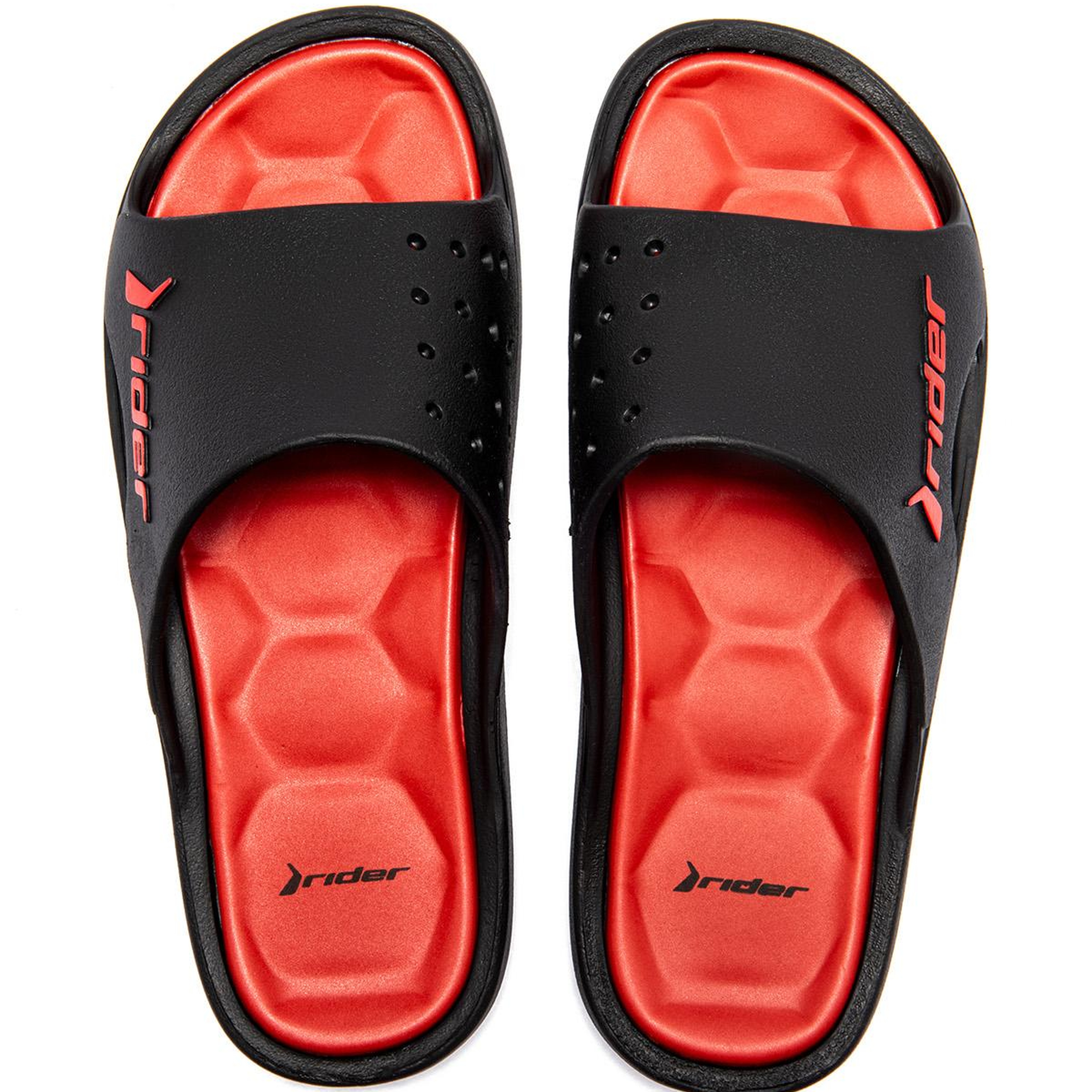 Bay Erkek Terlik Siyah-Kırmızı 39/46