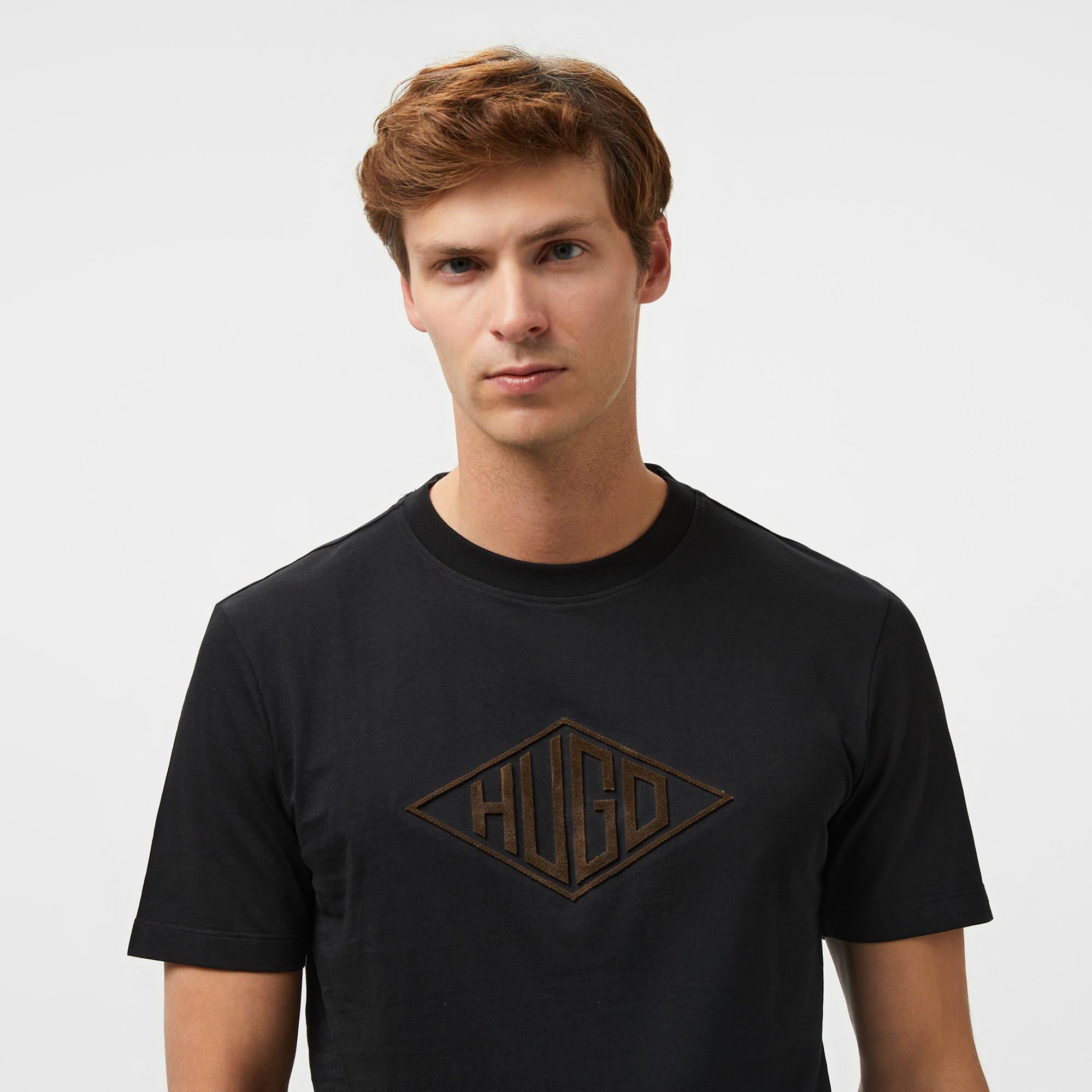 Hugo Dalendi Erkek Siyah T-Shirt