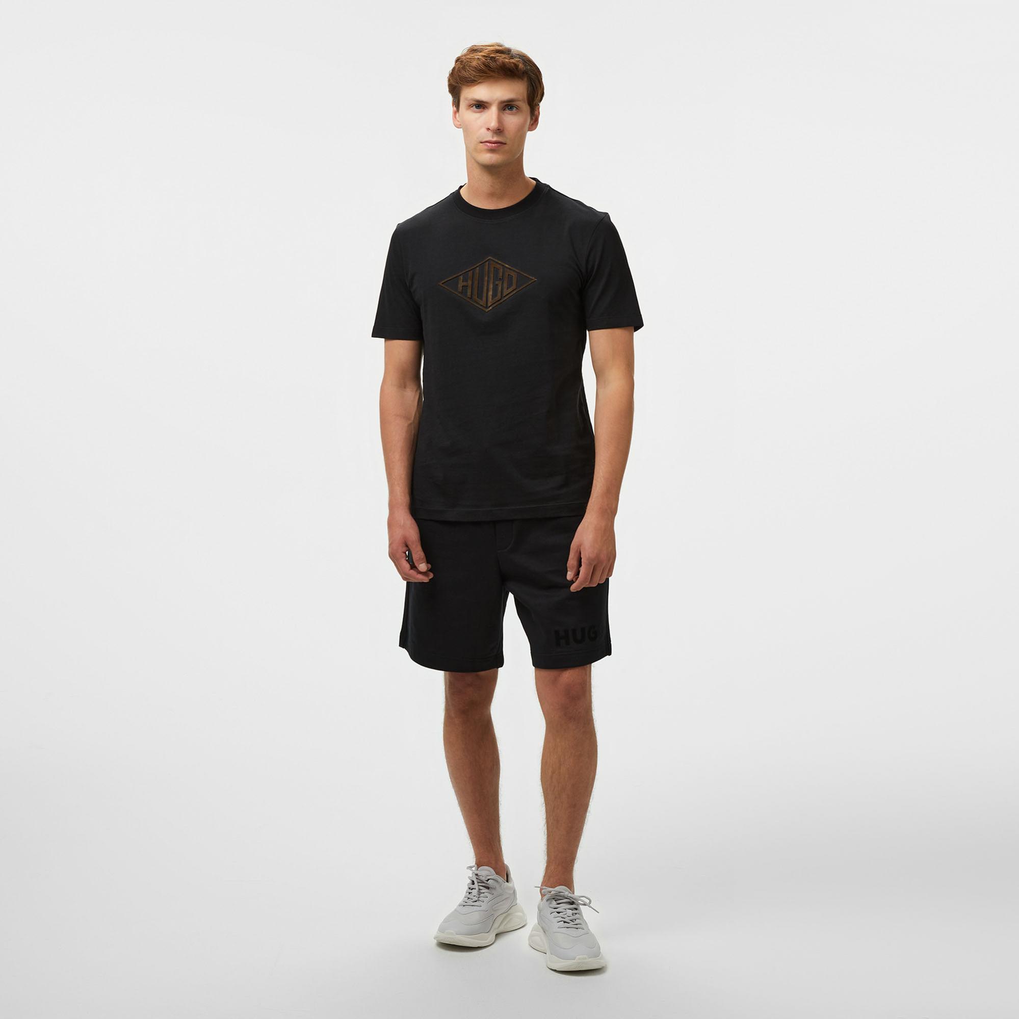 Hugo Dalendi Erkek Siyah T-Shirt