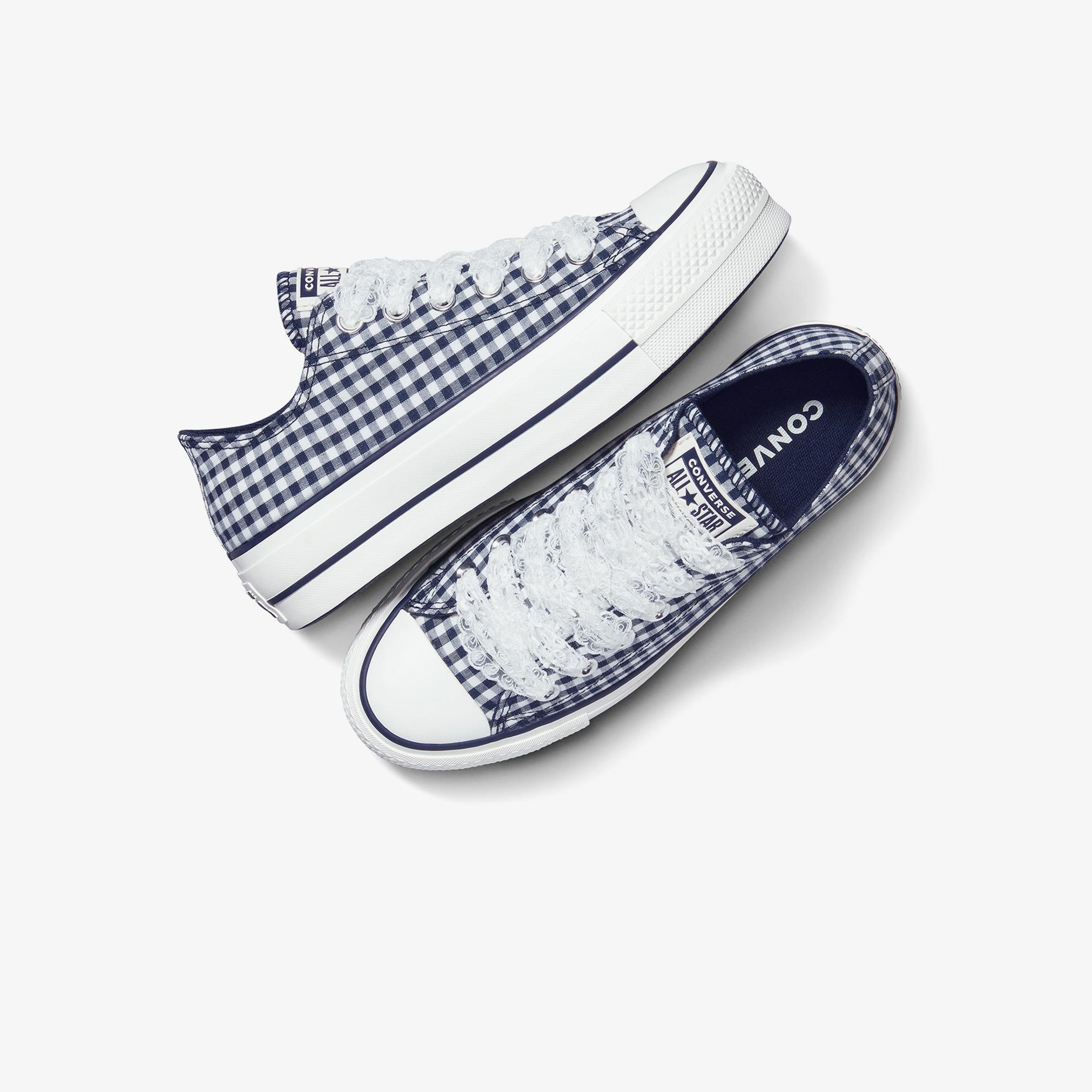 Converse Chuck Taylor All Star Lift Kadın Mavi Desenli Platform Sneaker
