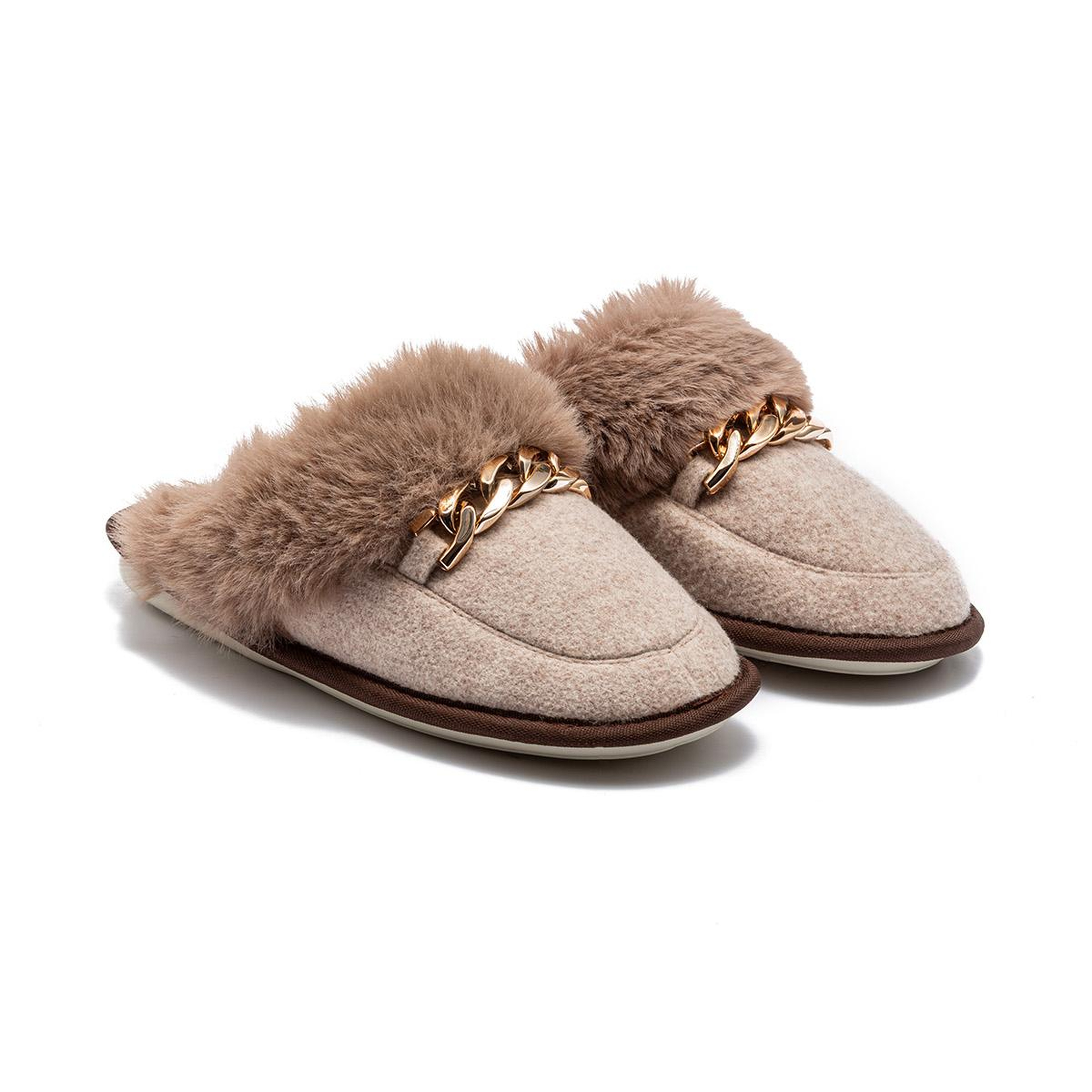 Suzi Kadın Tokalı Ev Terliği Bej 37/41