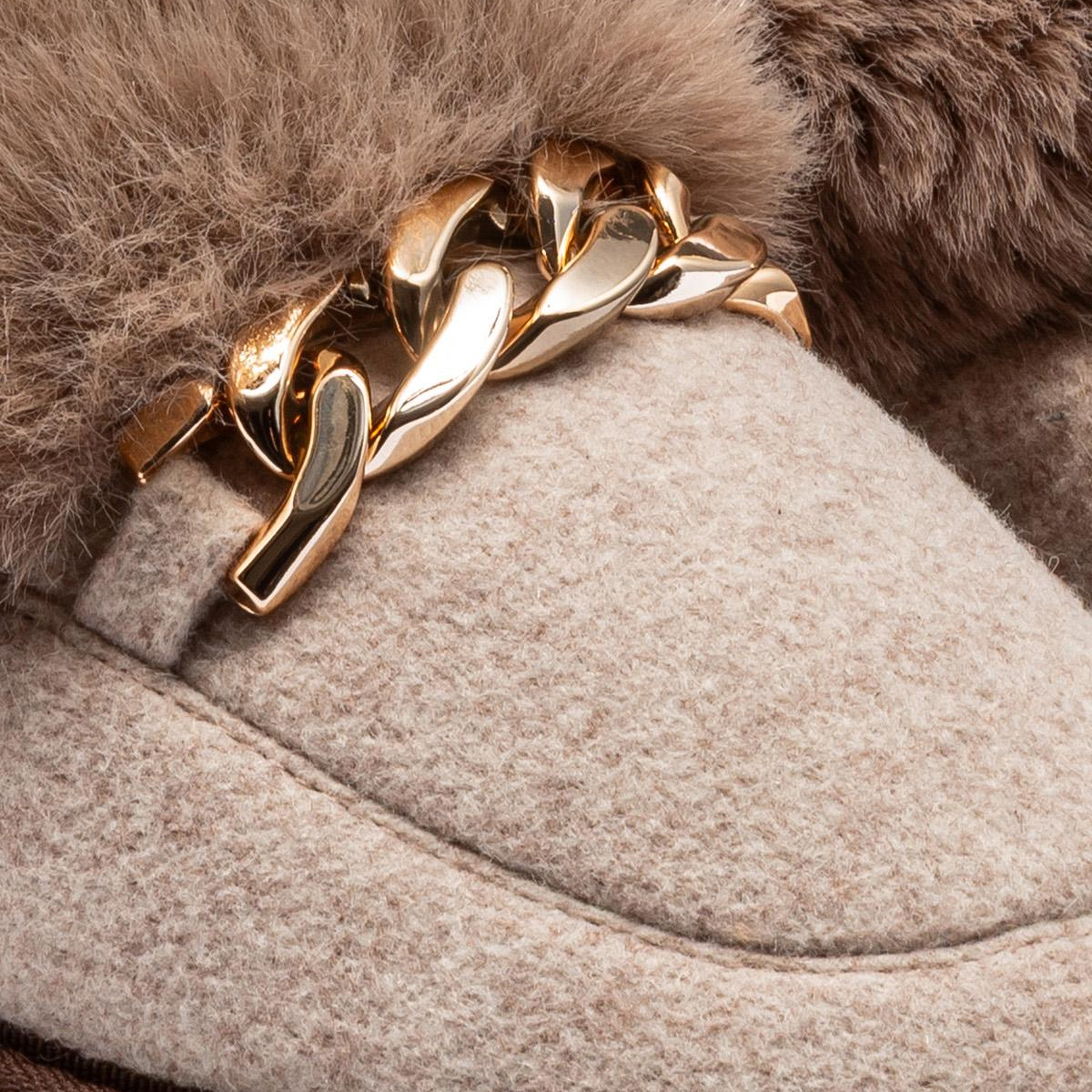 Suzi Kadın Tokalı Ev Terliği Bej 37/41