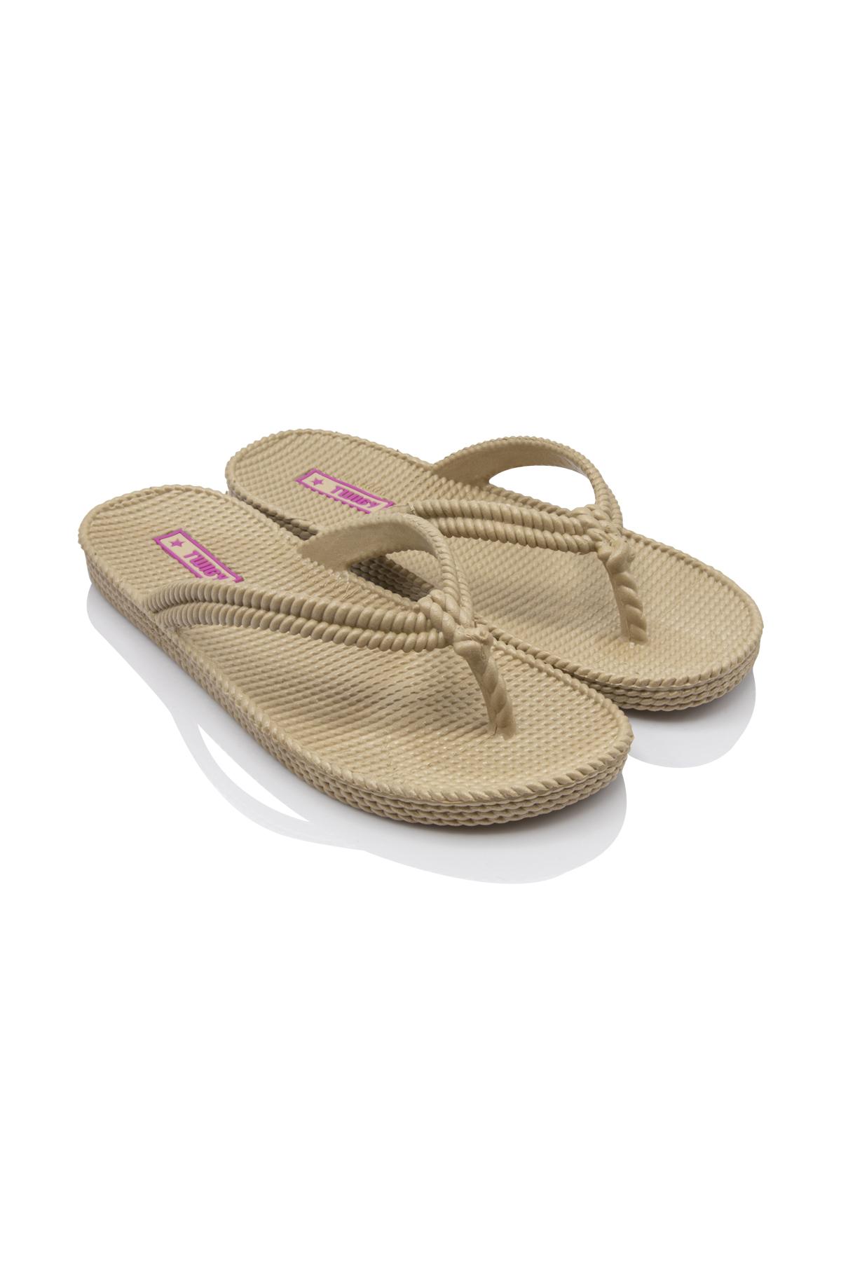 Soya Kadın Parmak Arası Terlik Bej 36/40