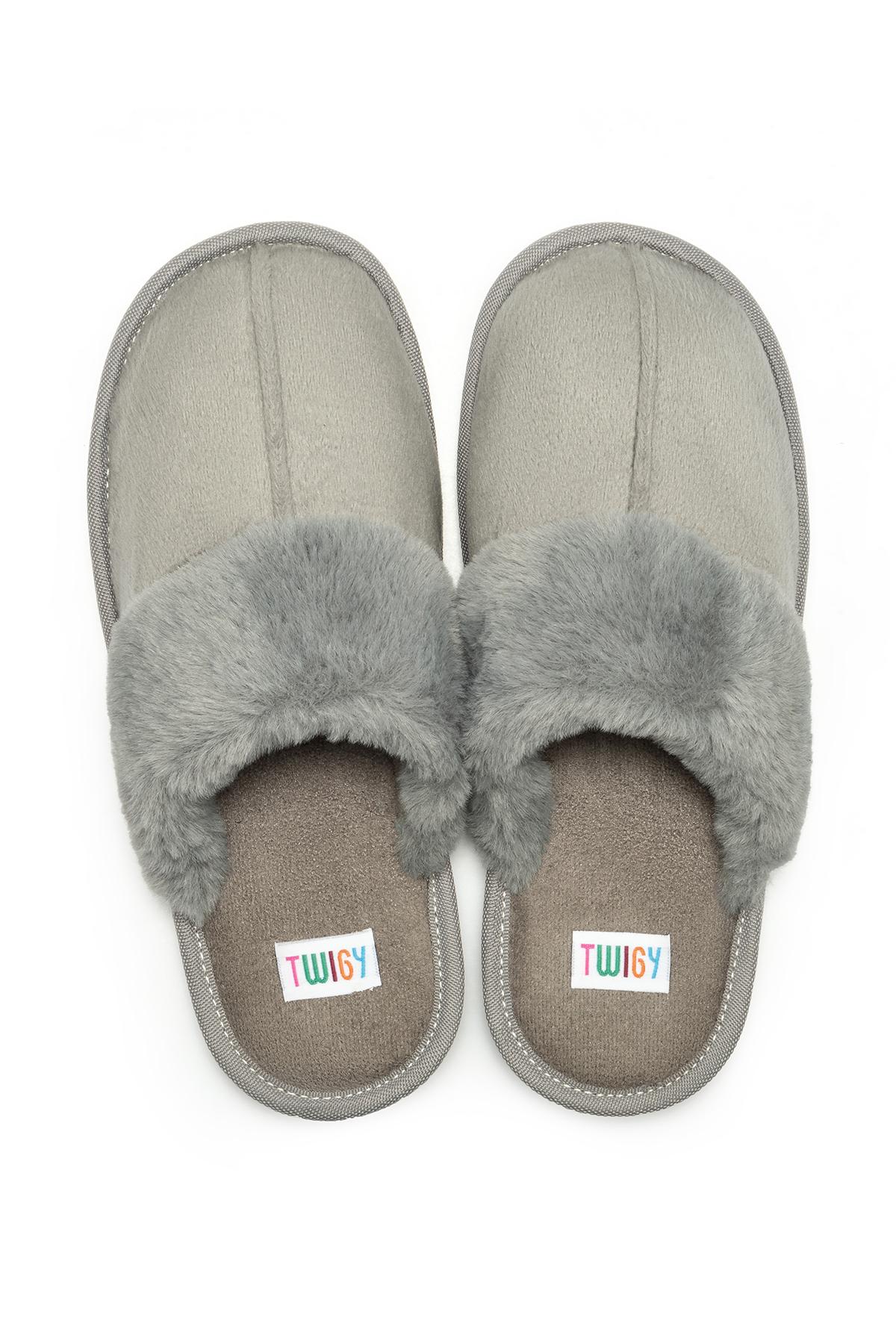 Ella Kadın Ev Terliği Gri 37/41