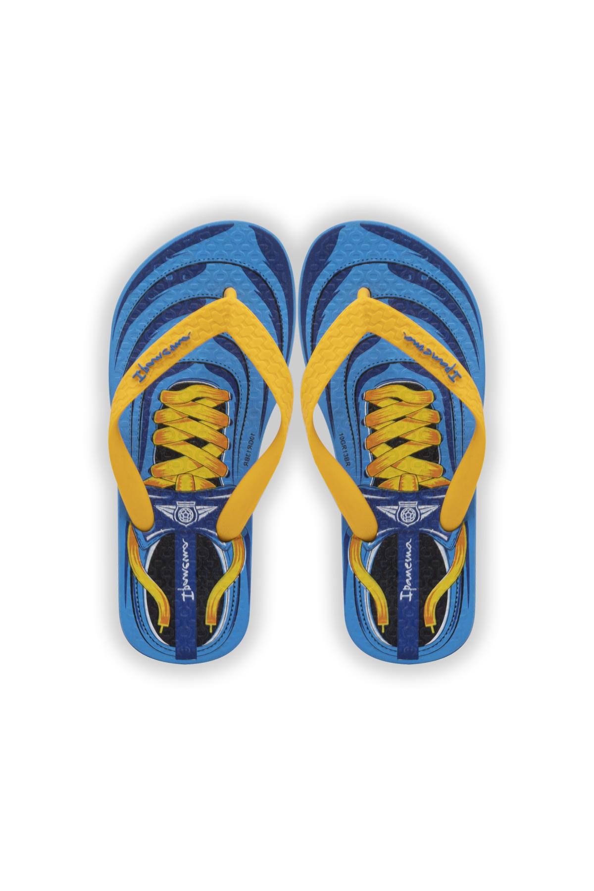 Cls IV Çocuk Parmak Arası Terlik Mavi Sarı 25/34