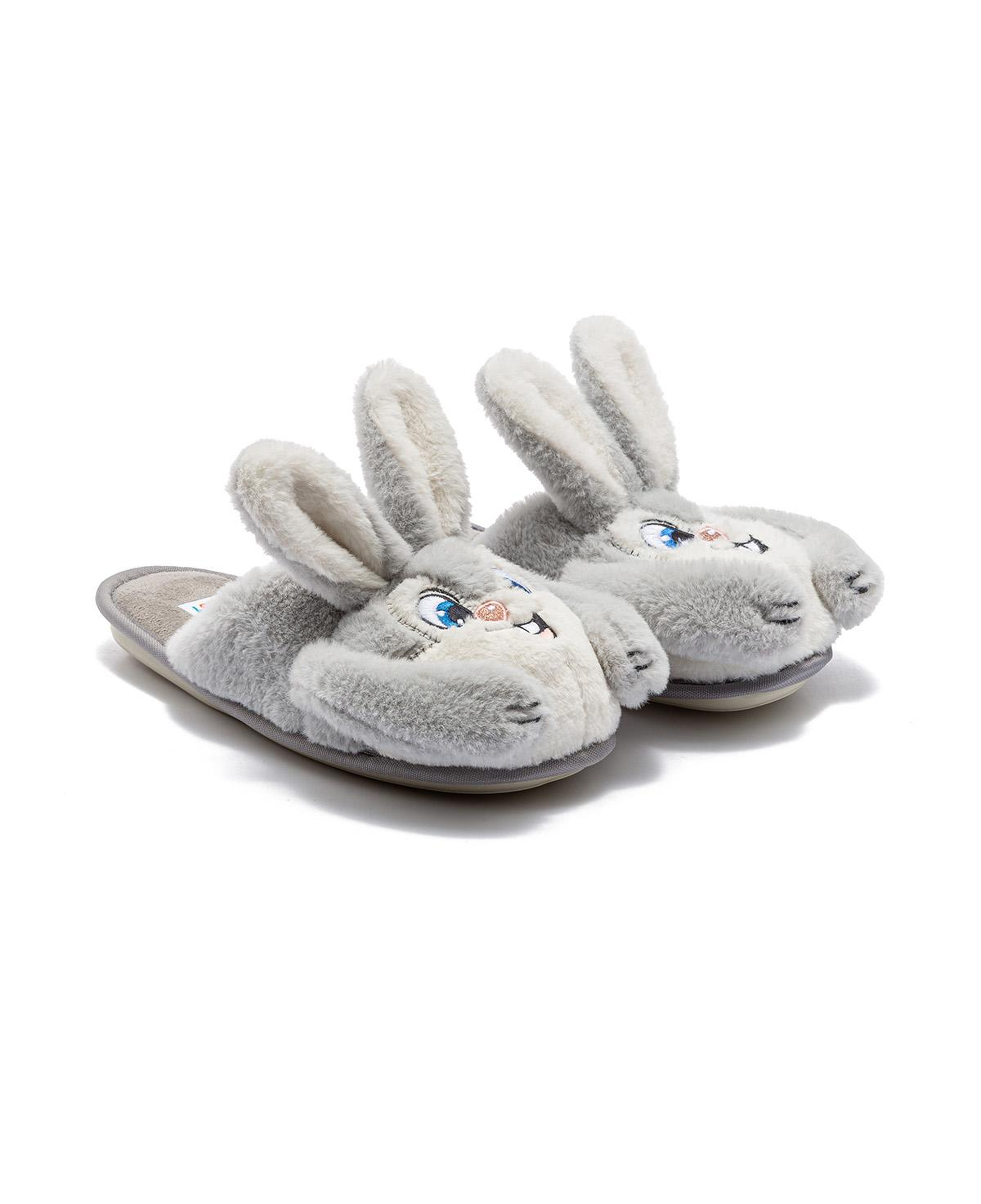 Bany Kadın, Garson Boy Hayvanlı Terlik Gri 37/41