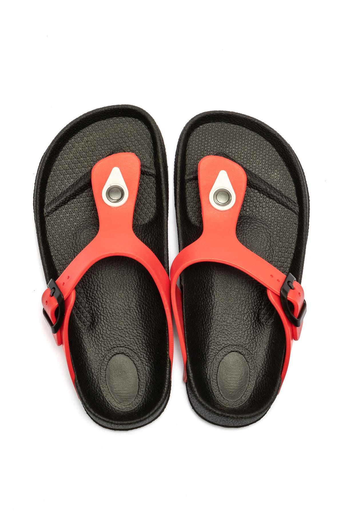 Meline Çocuk Parmak Arası Terlik Kırmızı 31/35