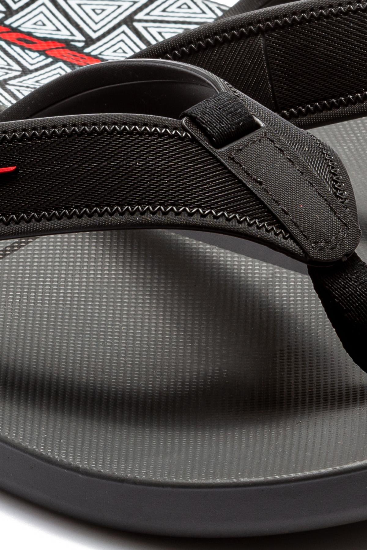 Impulse Graphics Erkek Parmak Arası Terlik Gri-Siyah 39/46