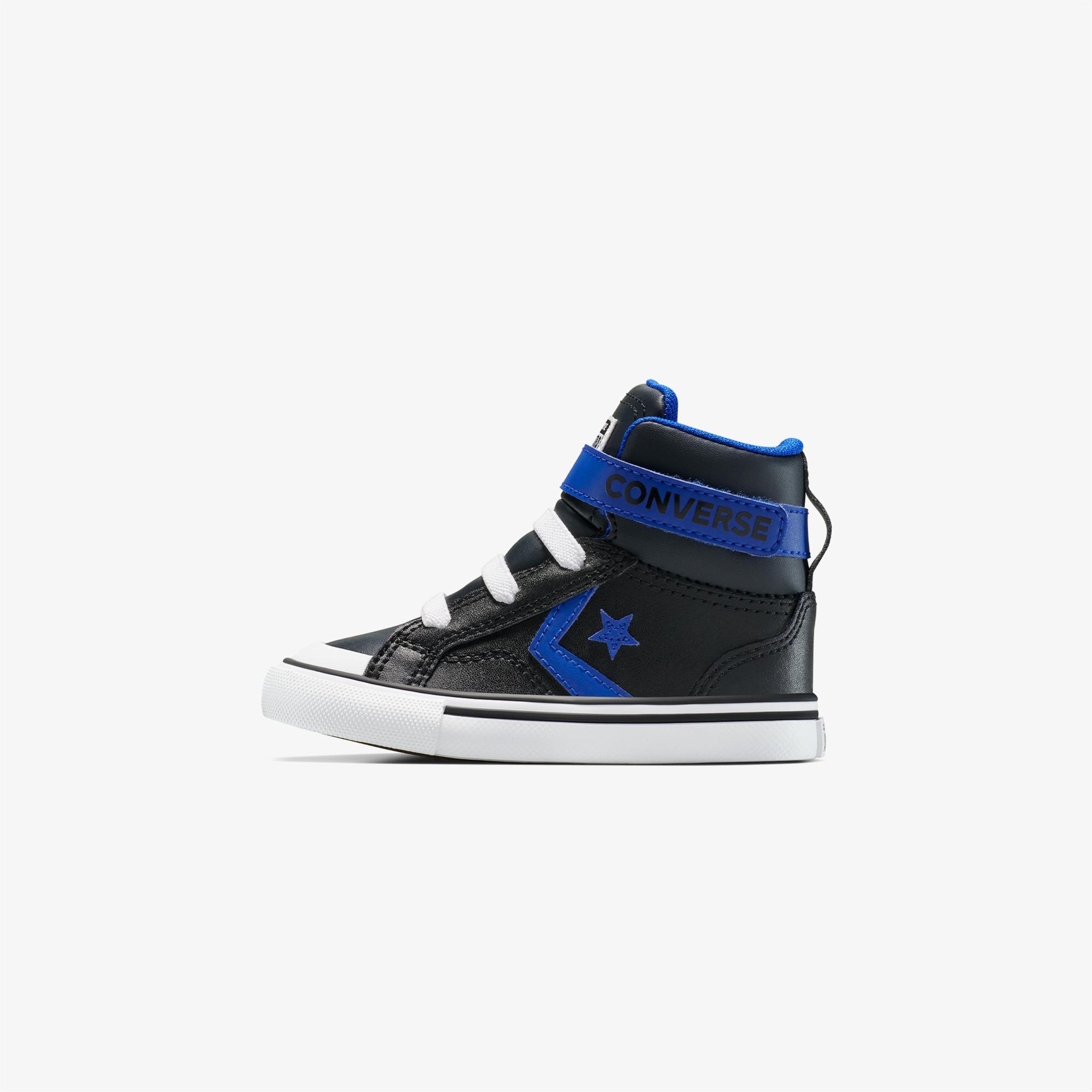 Converse Pro Blaze Strap Leather Easy On Çocuk Siyah Sneaker