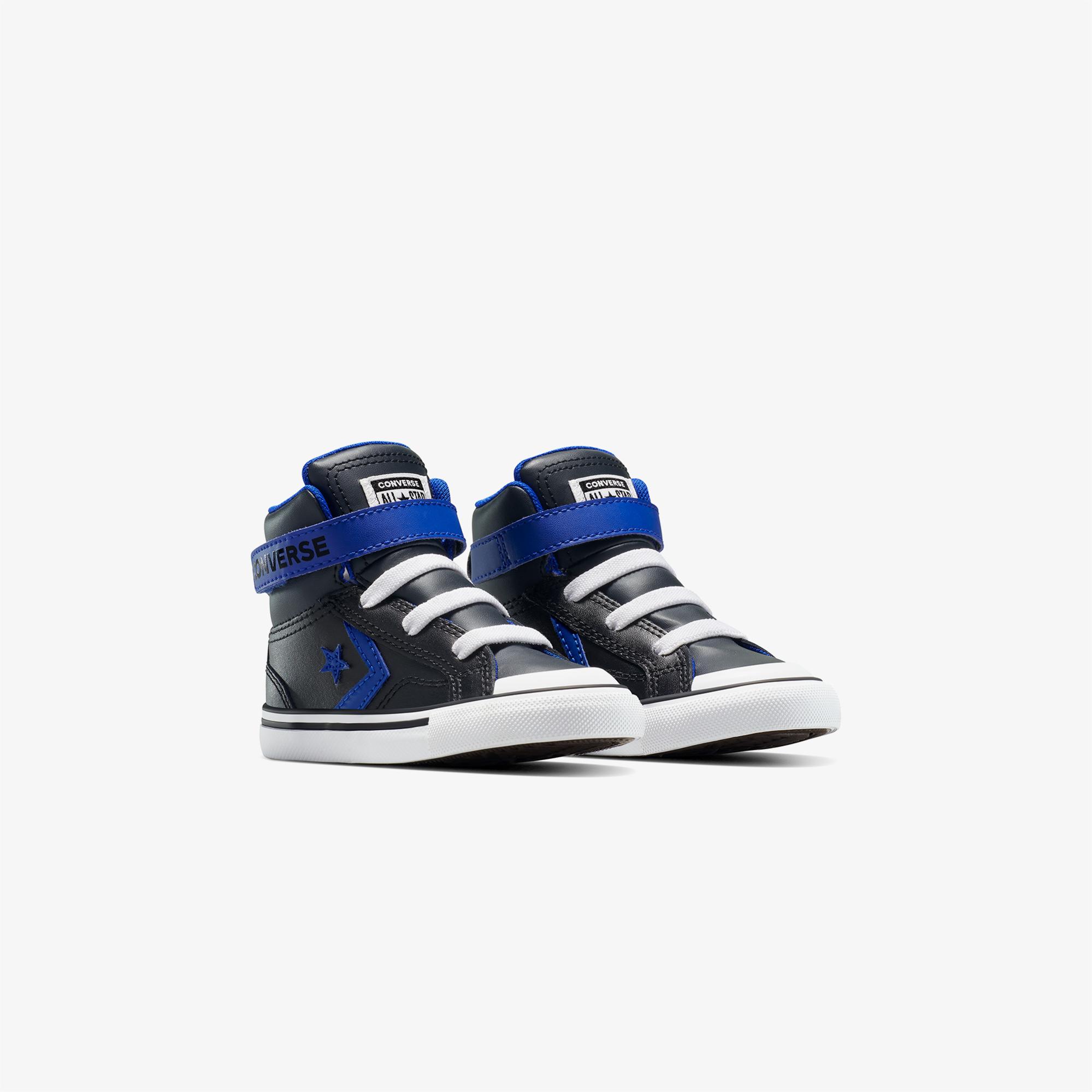 Converse Pro Blaze Strap Leather Easy On Çocuk Siyah Sneaker
