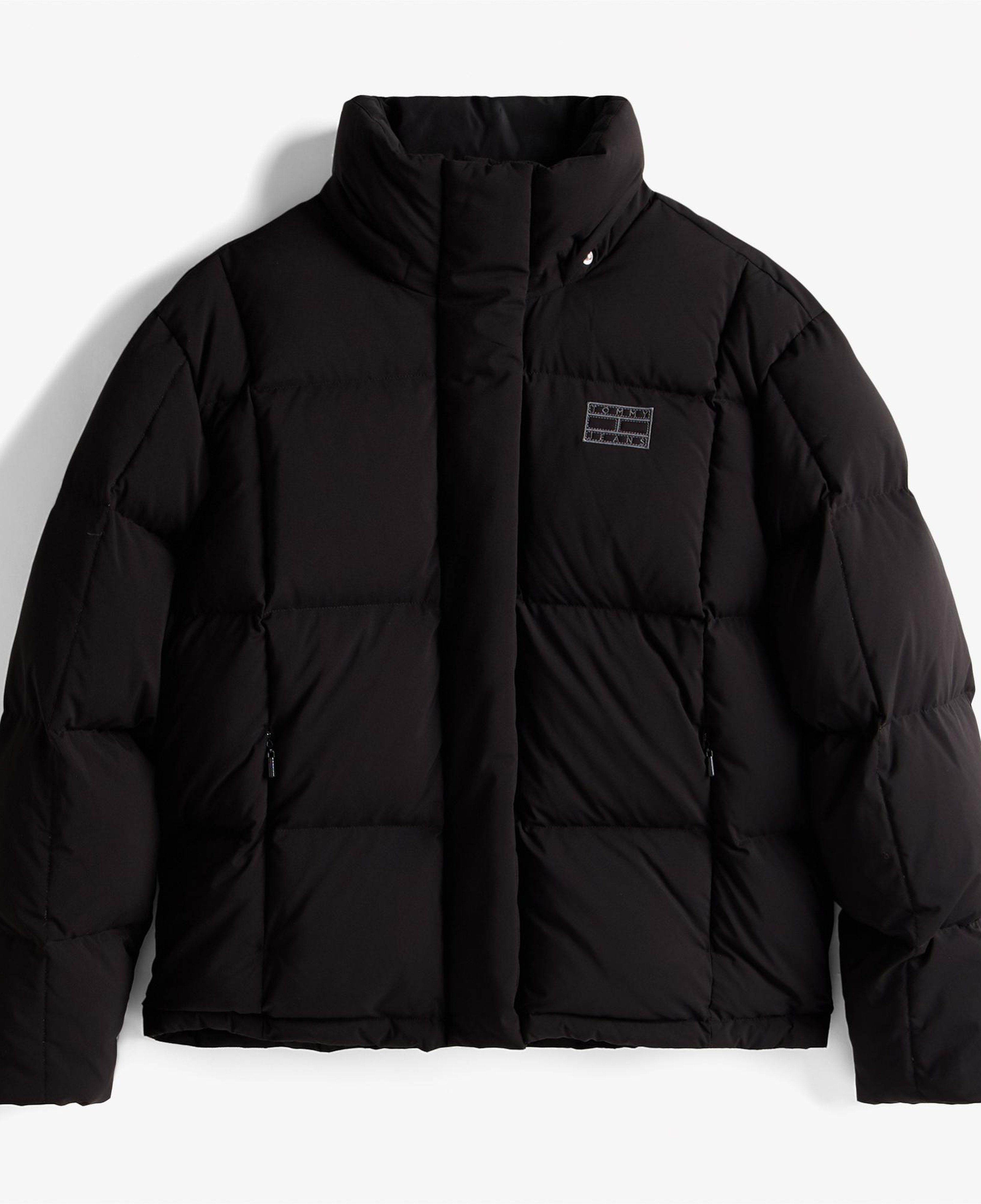 Tommy Jeans Alaska Grid Kadın Siyah Puffer Mont