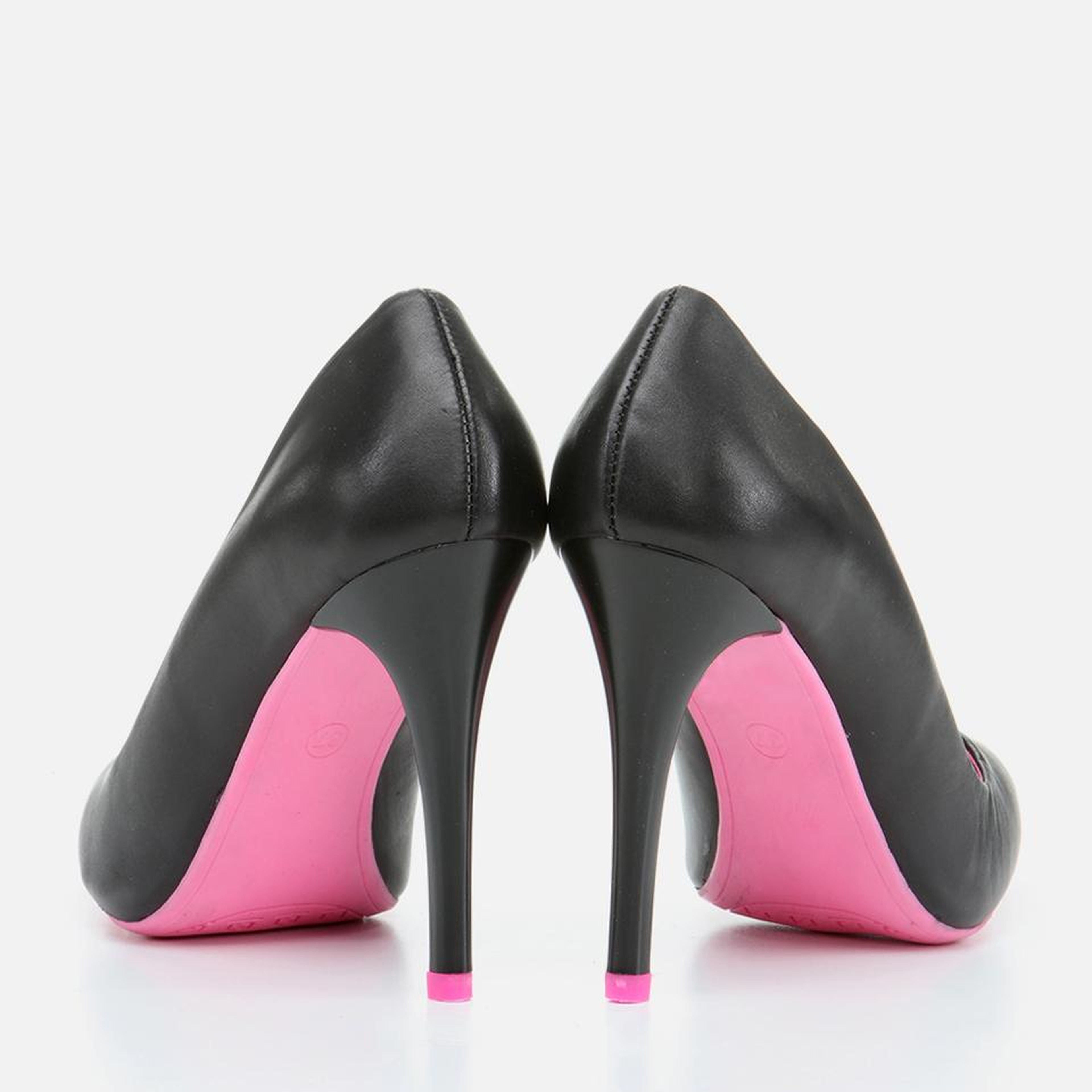Kadın Deri Siyah Stiletto