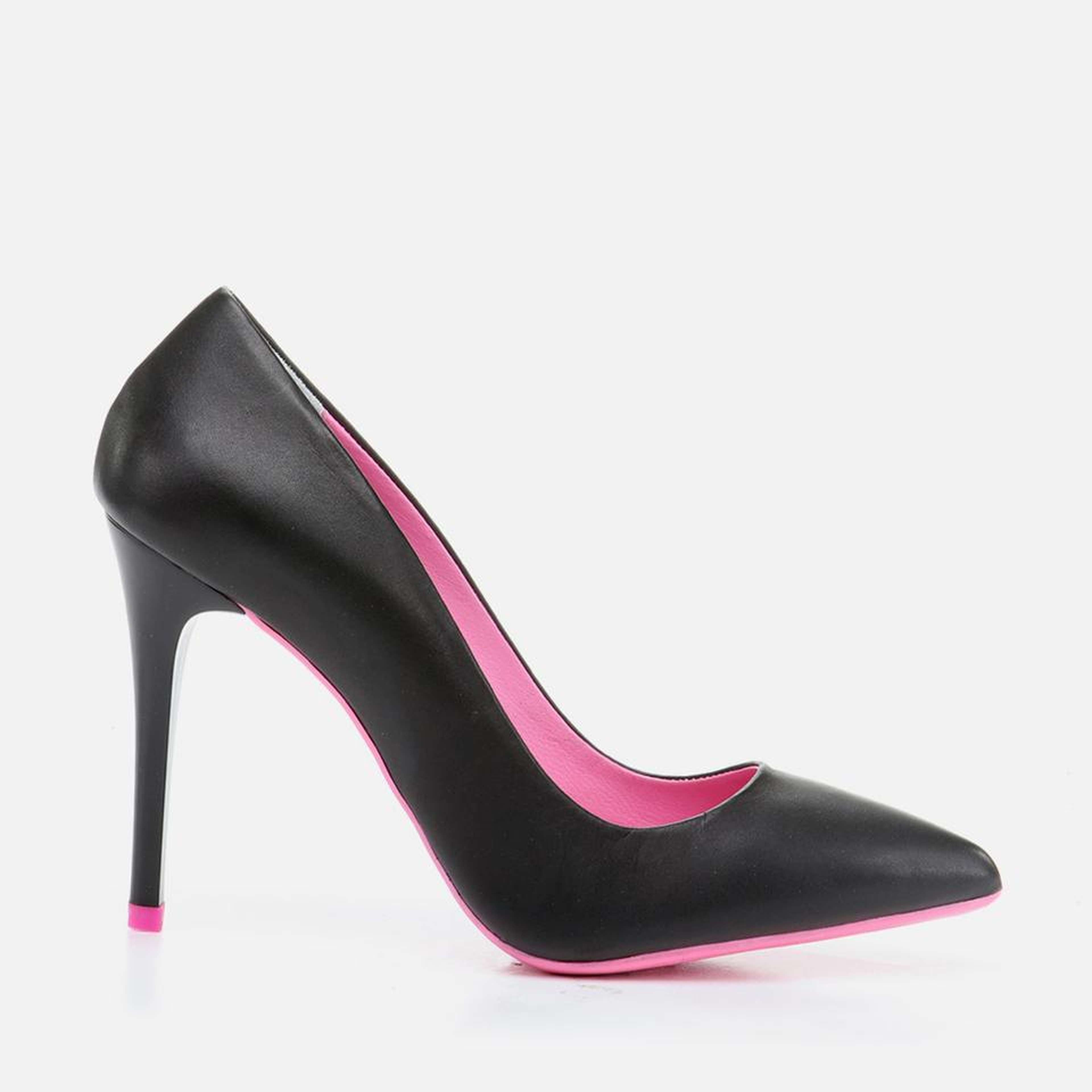 Kadın Deri Siyah Stiletto