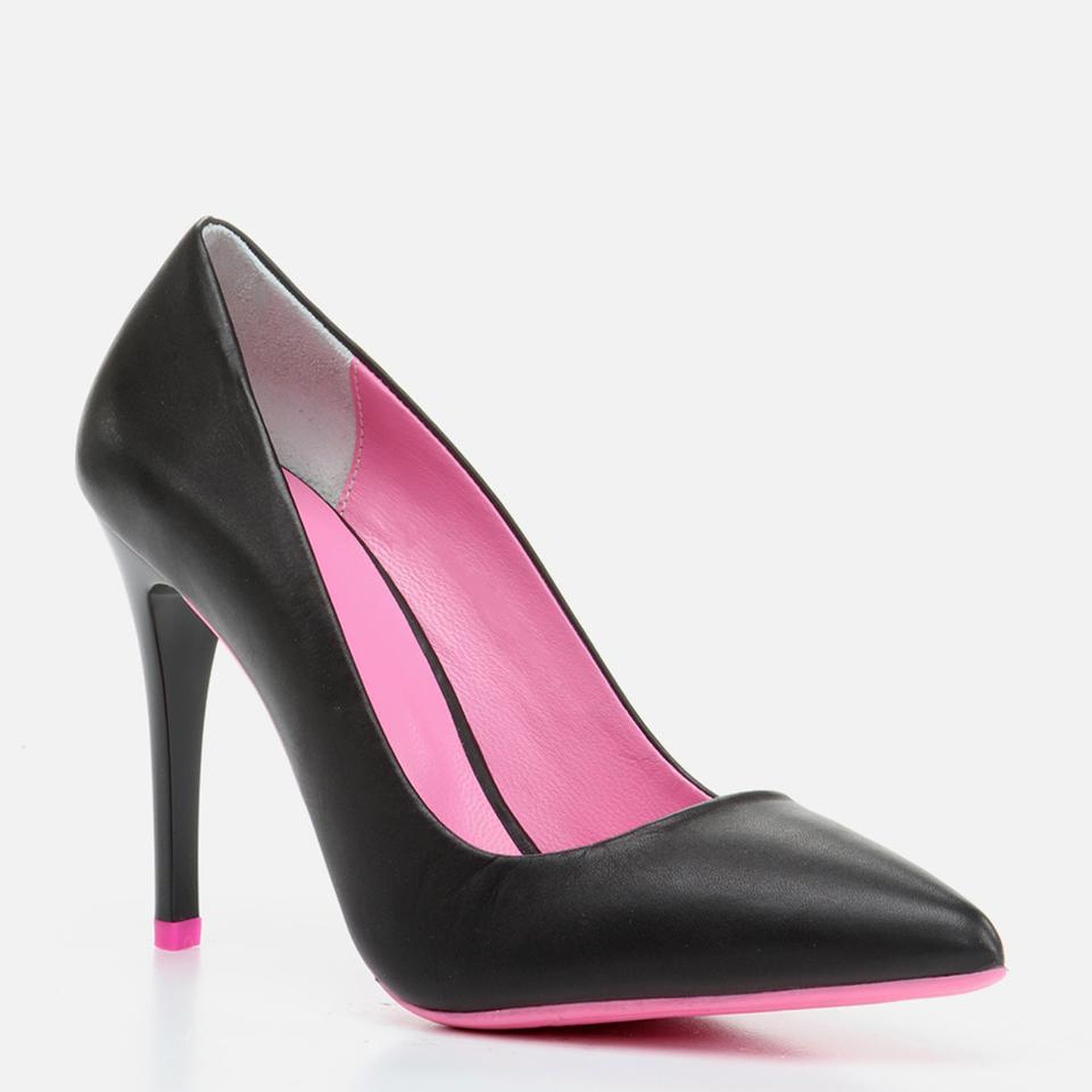 Kadın Deri Siyah Stiletto
