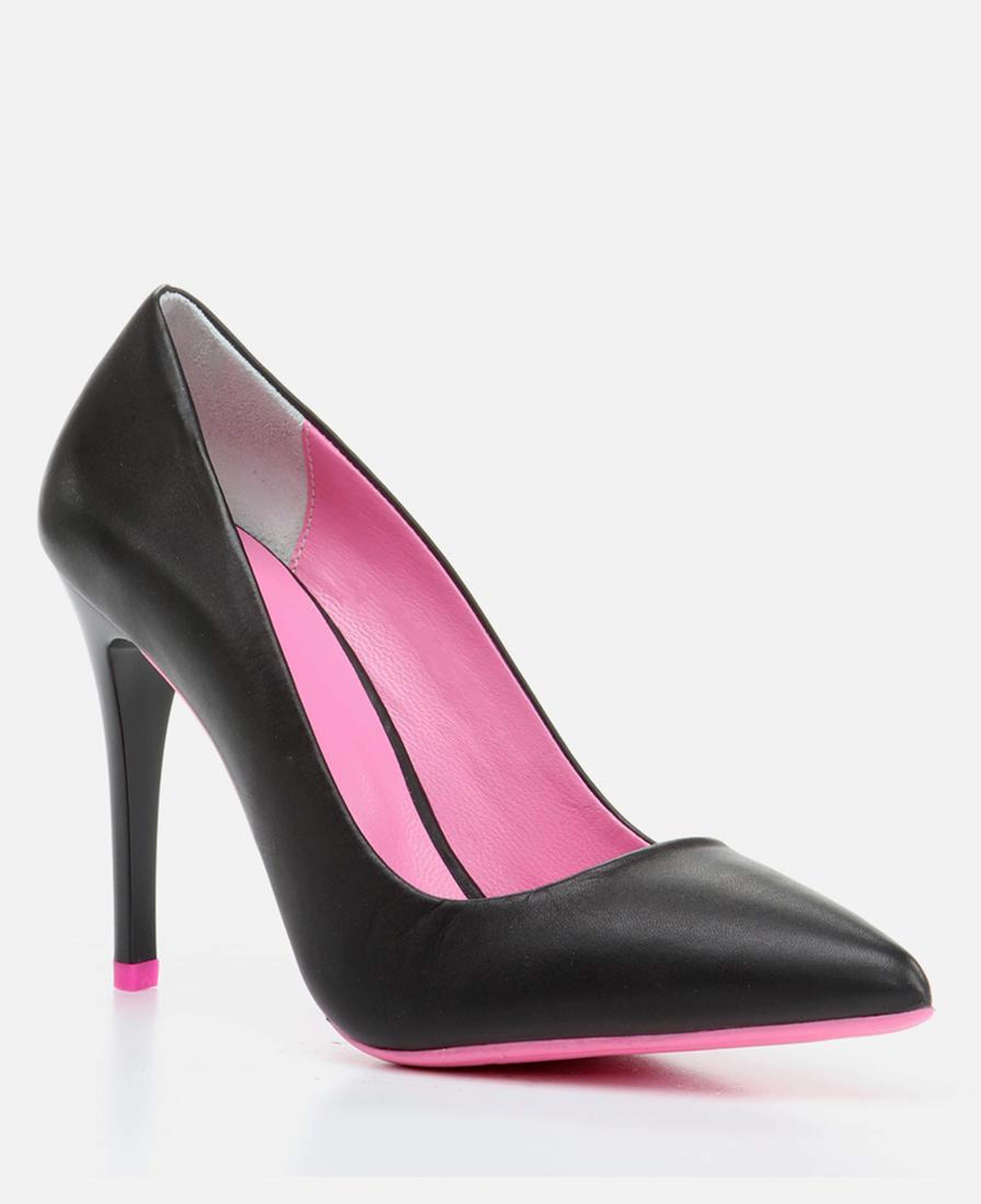 Kadın Deri Siyah Stiletto