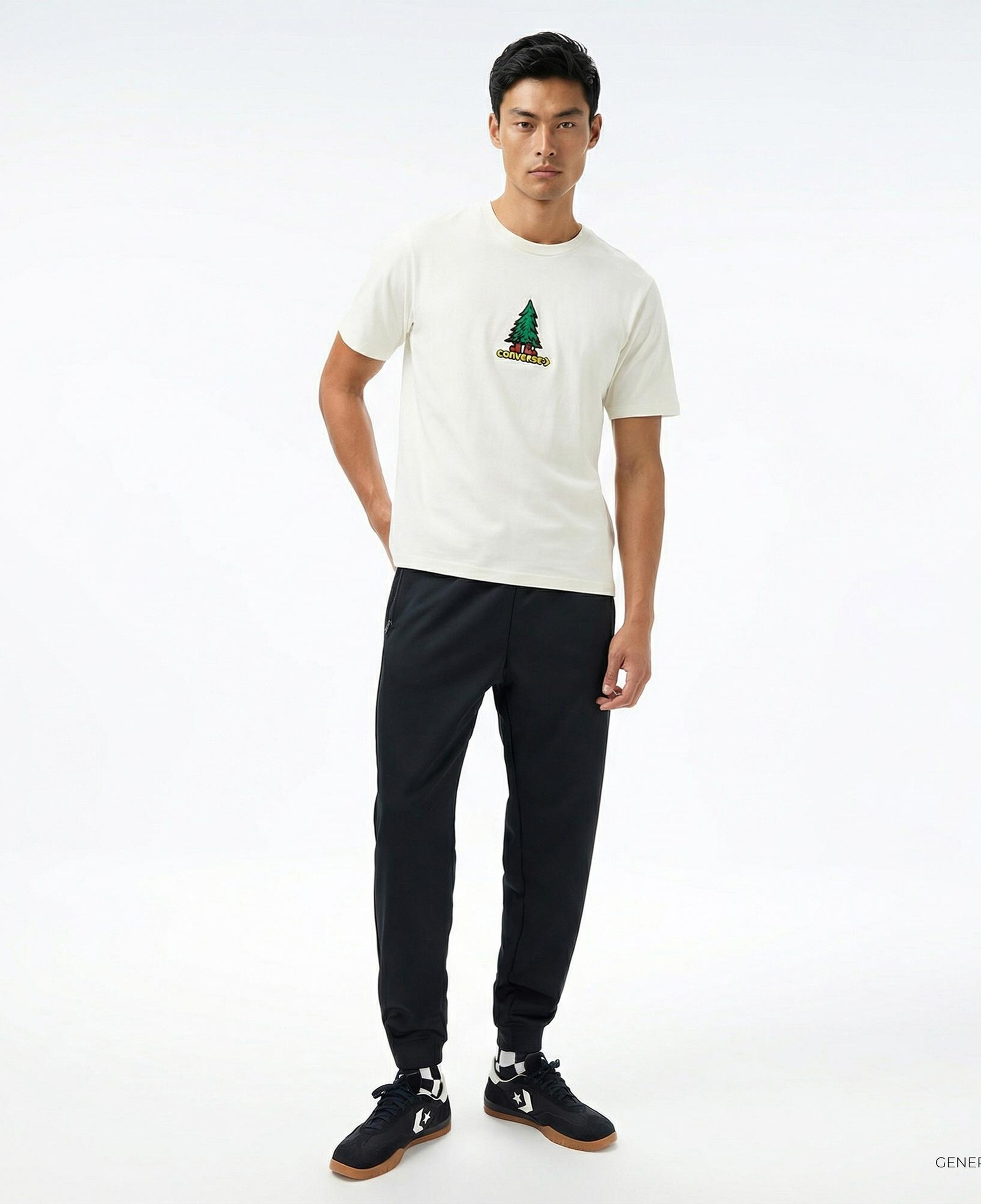 Converse Erkek Krem T-Shirt