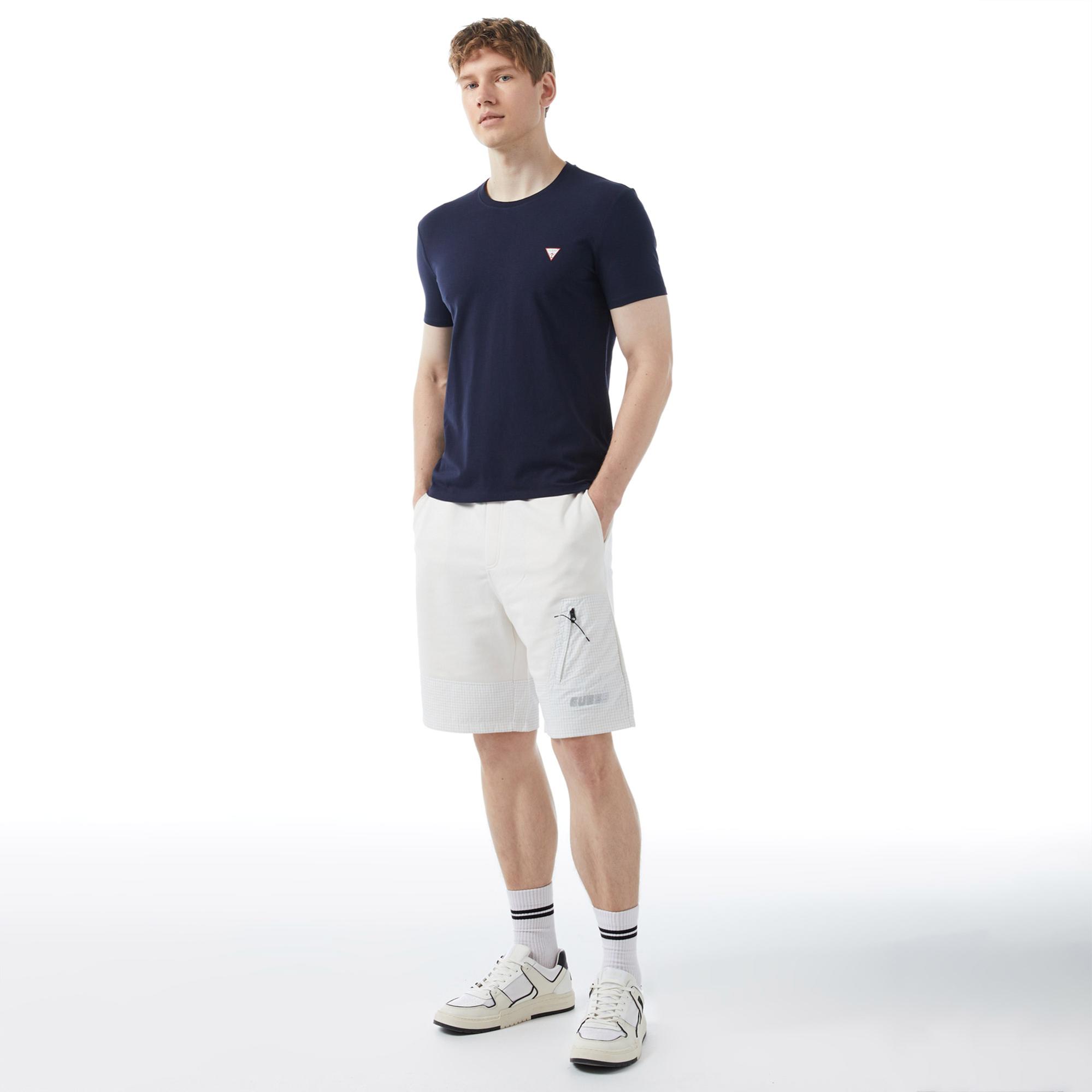 Guess Organic Stretch Jersey Erkek Lacivert T-Shirt