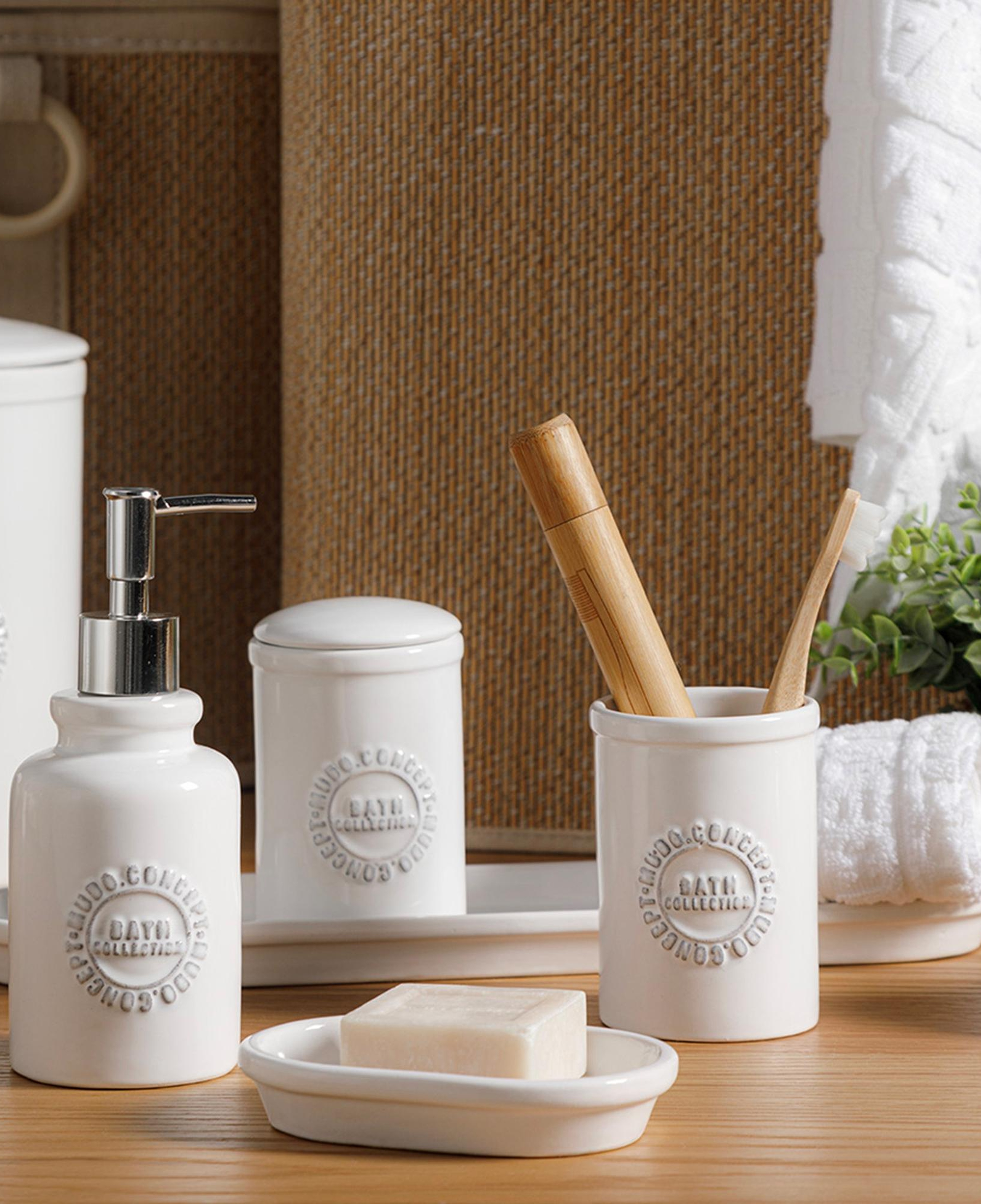 BARNES 5'Lİ KUTULU BANYO SETİ BEYAZ