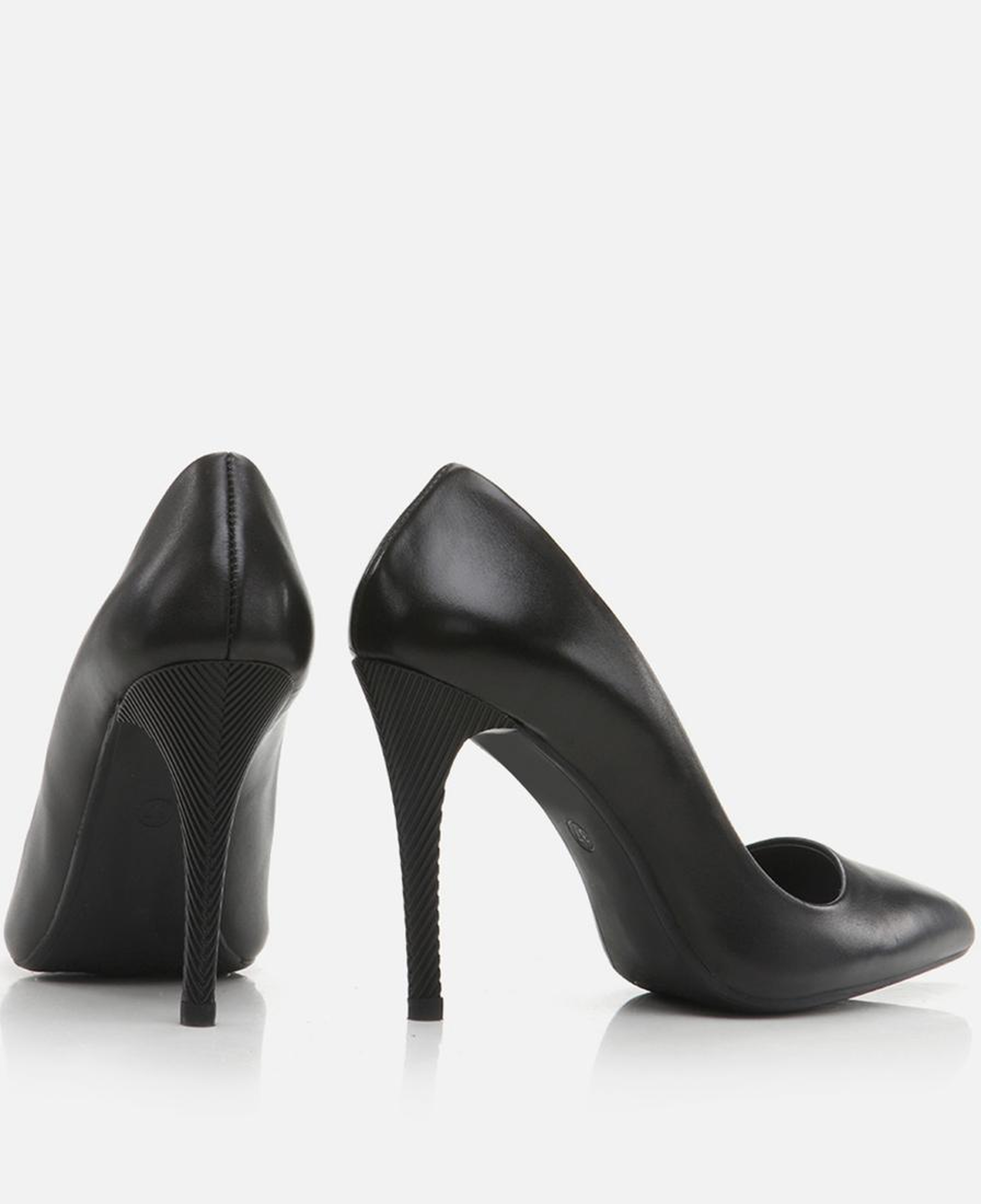 Kadın Deri Siyah Stiletto