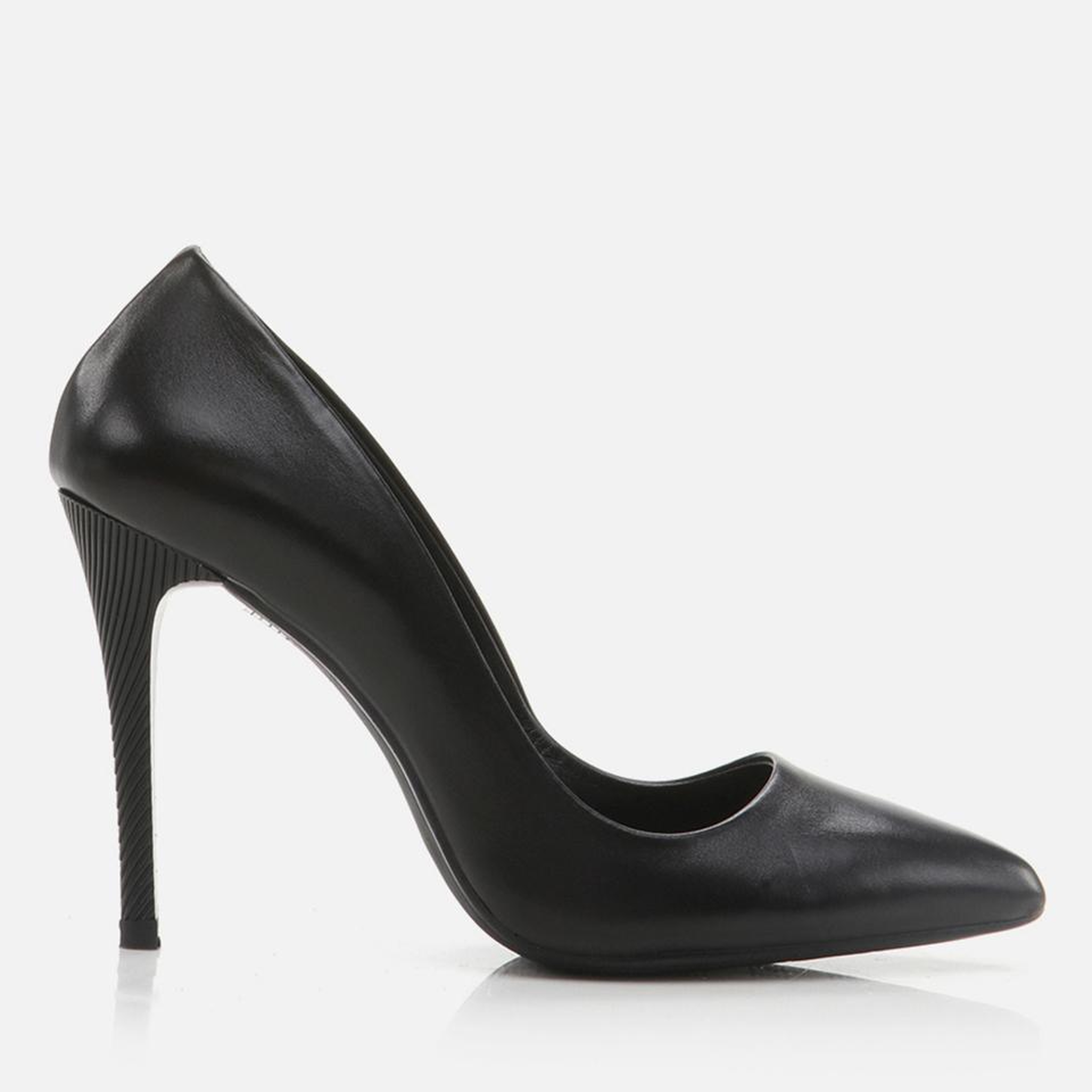 Kadın Deri Siyah Stiletto