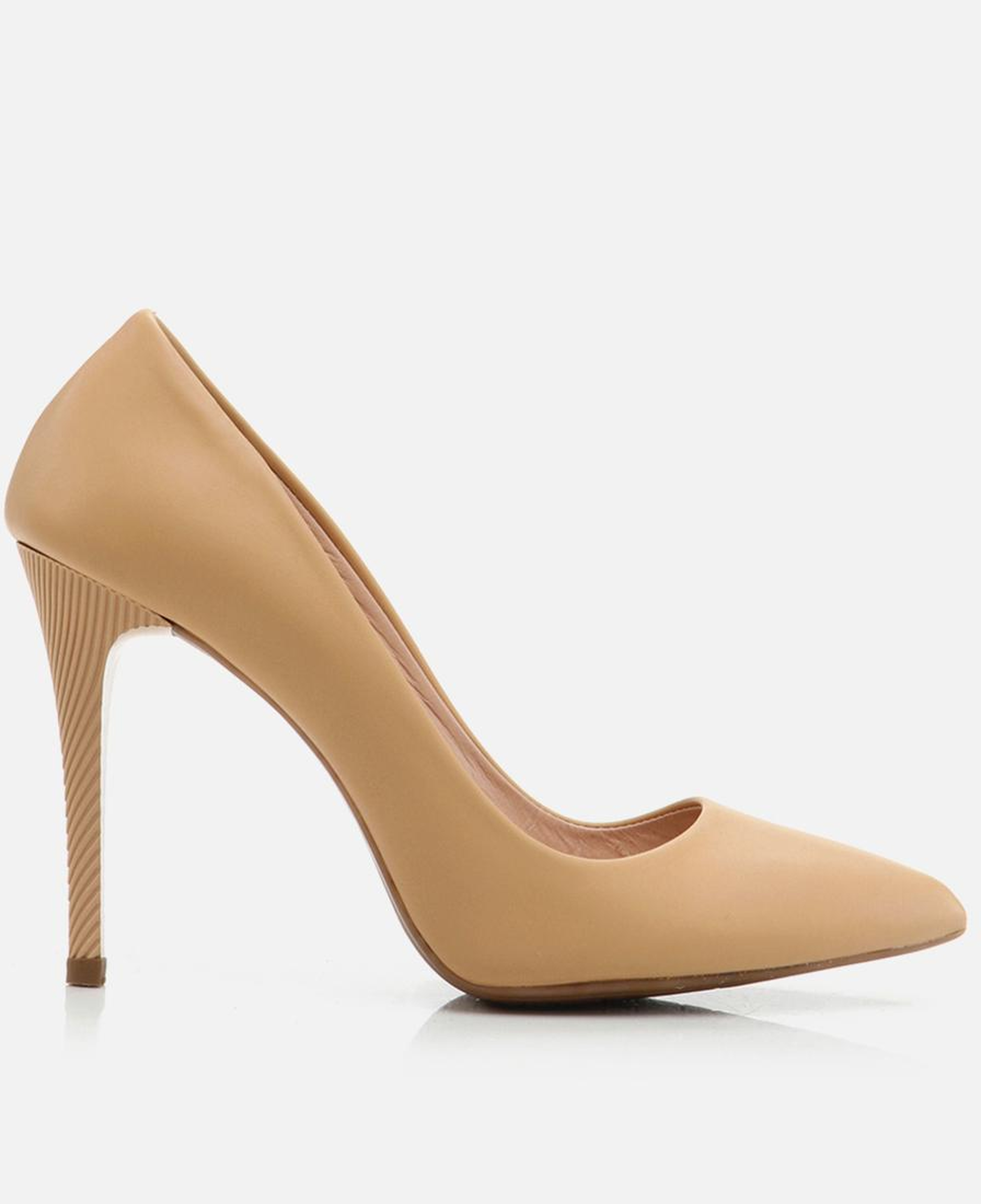 Kadın Deri Bej Stiletto