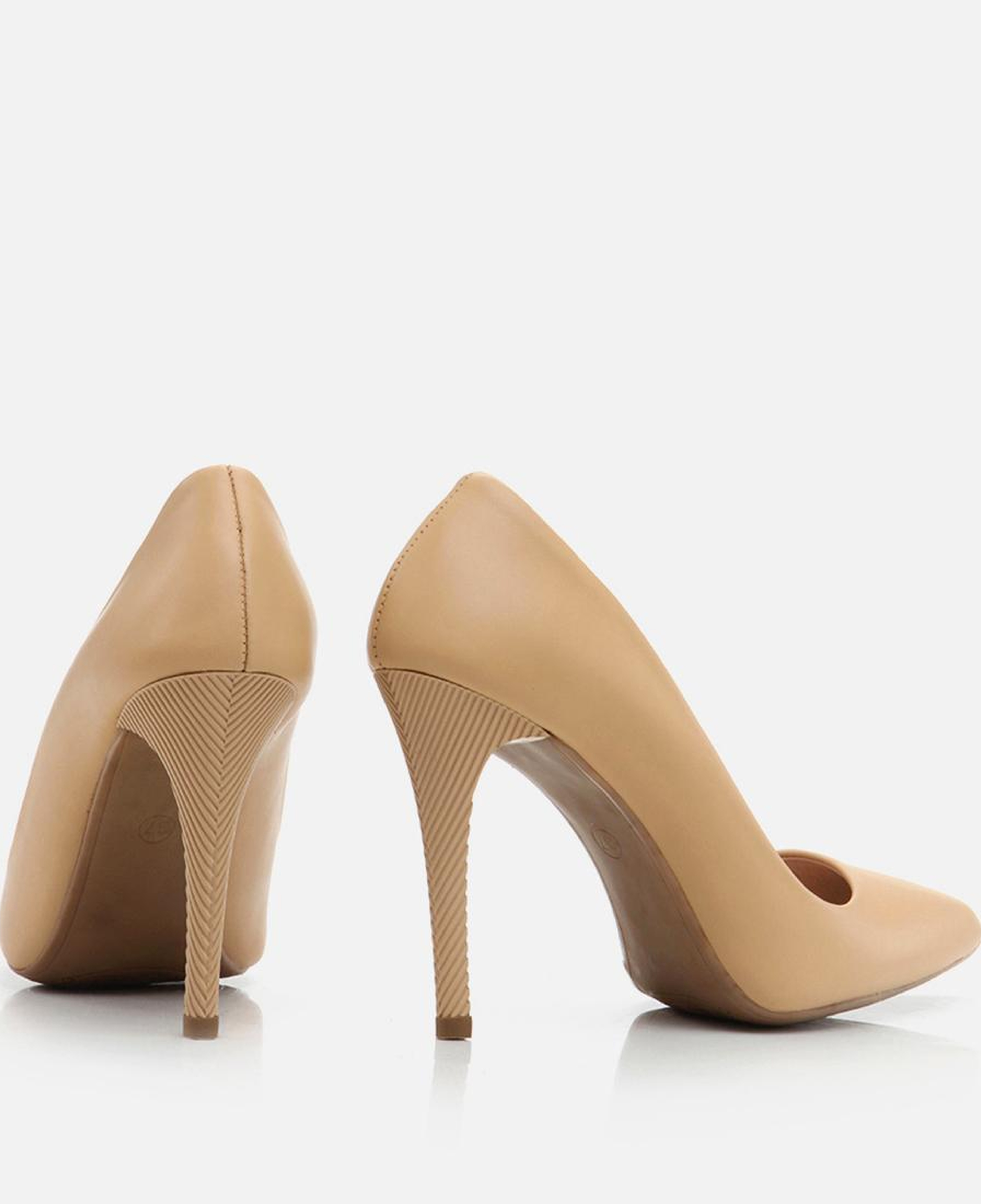 Kadın Deri Bej Stiletto