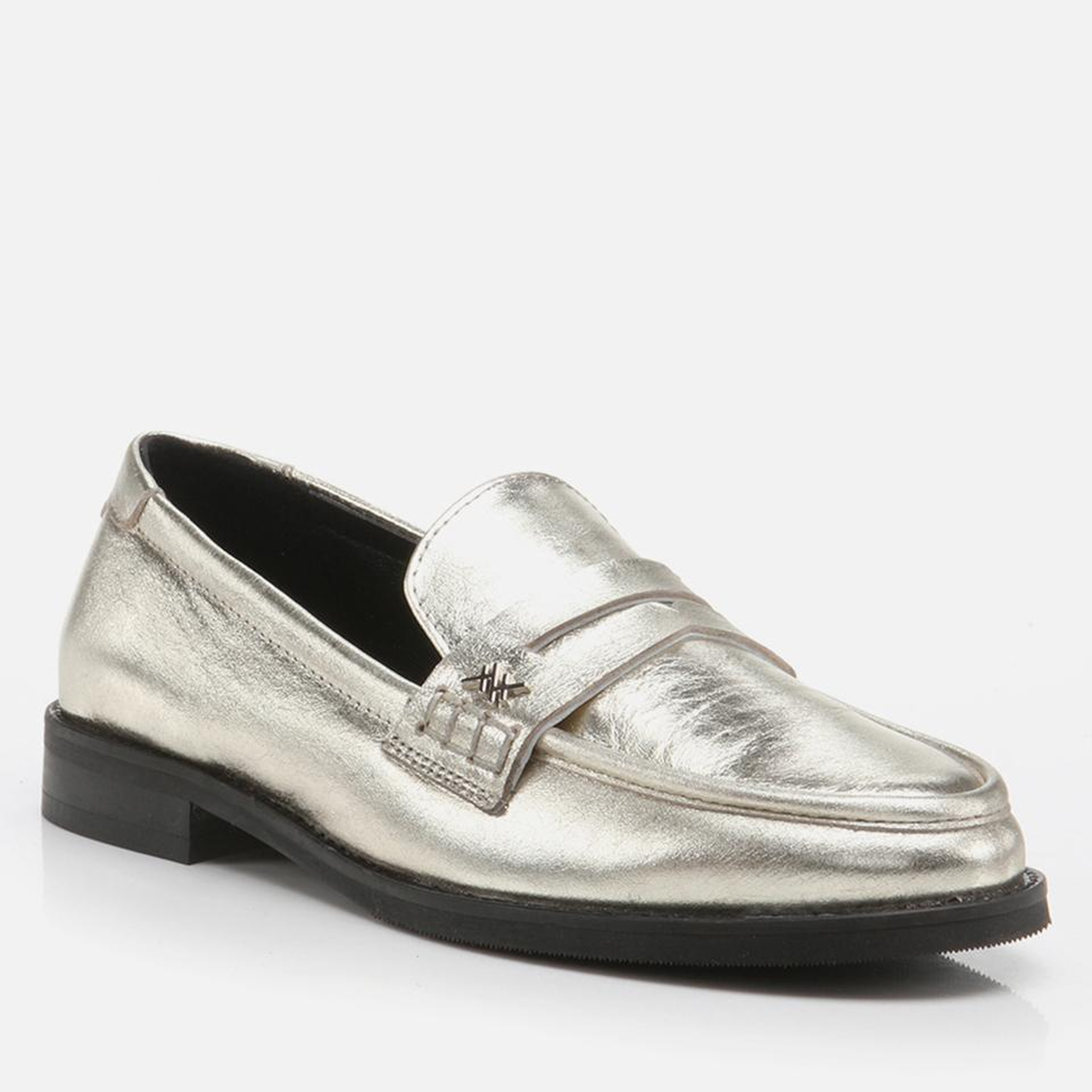 Kadın Deri Gold Loafer