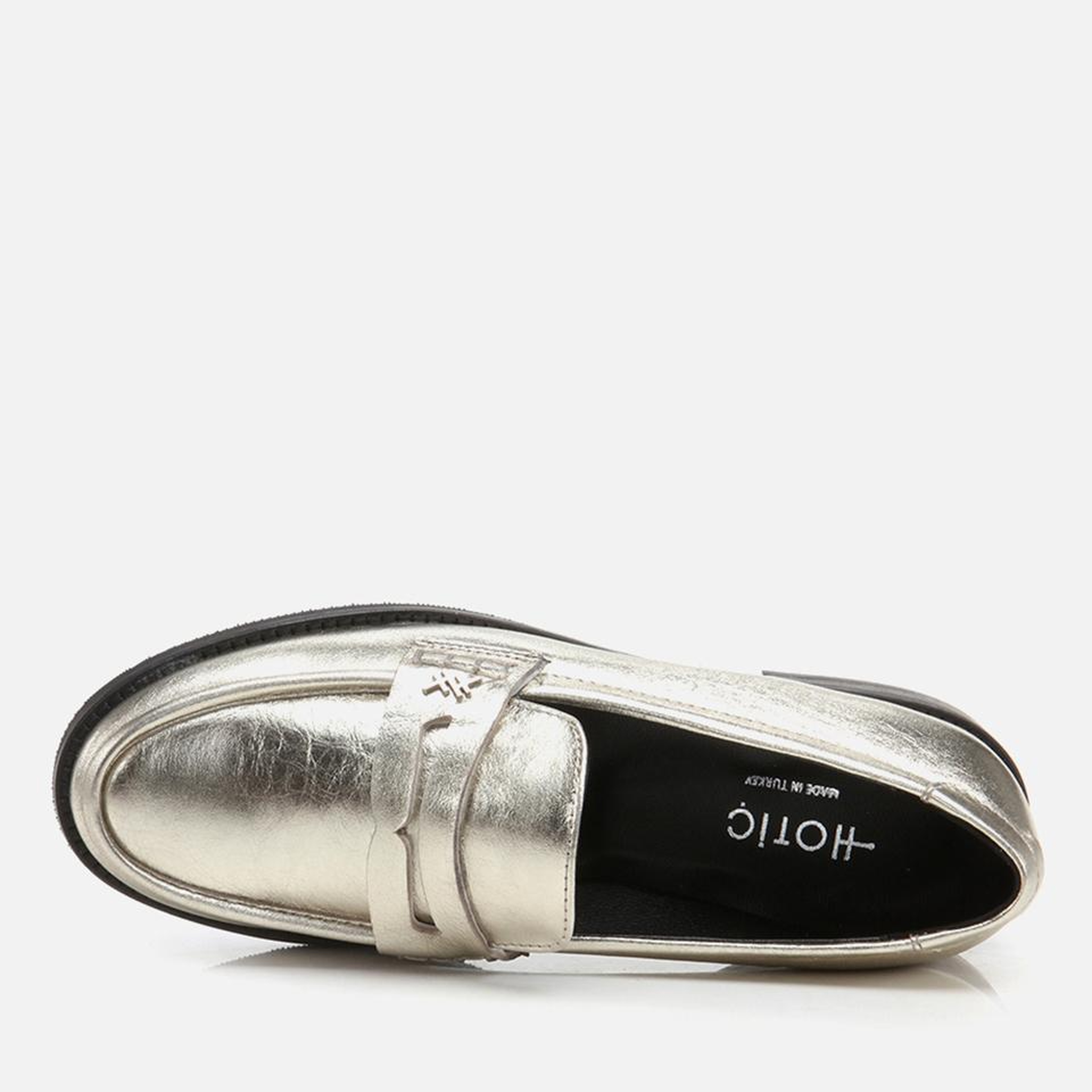 Kadın Deri Gold Loafer